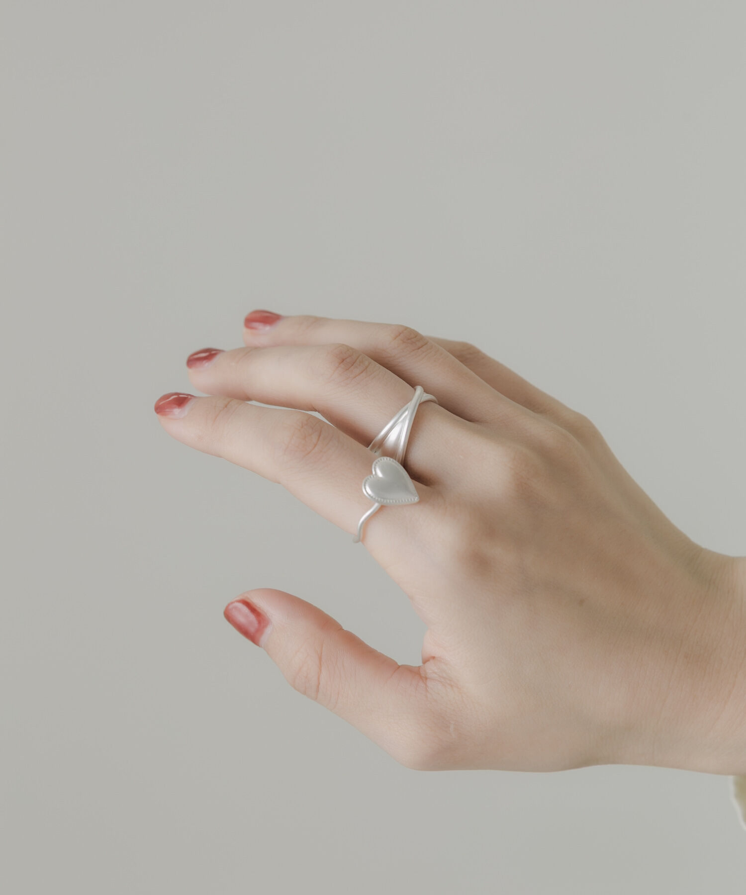 SMELLY「ハートコンチョ2セットリング」|リング|