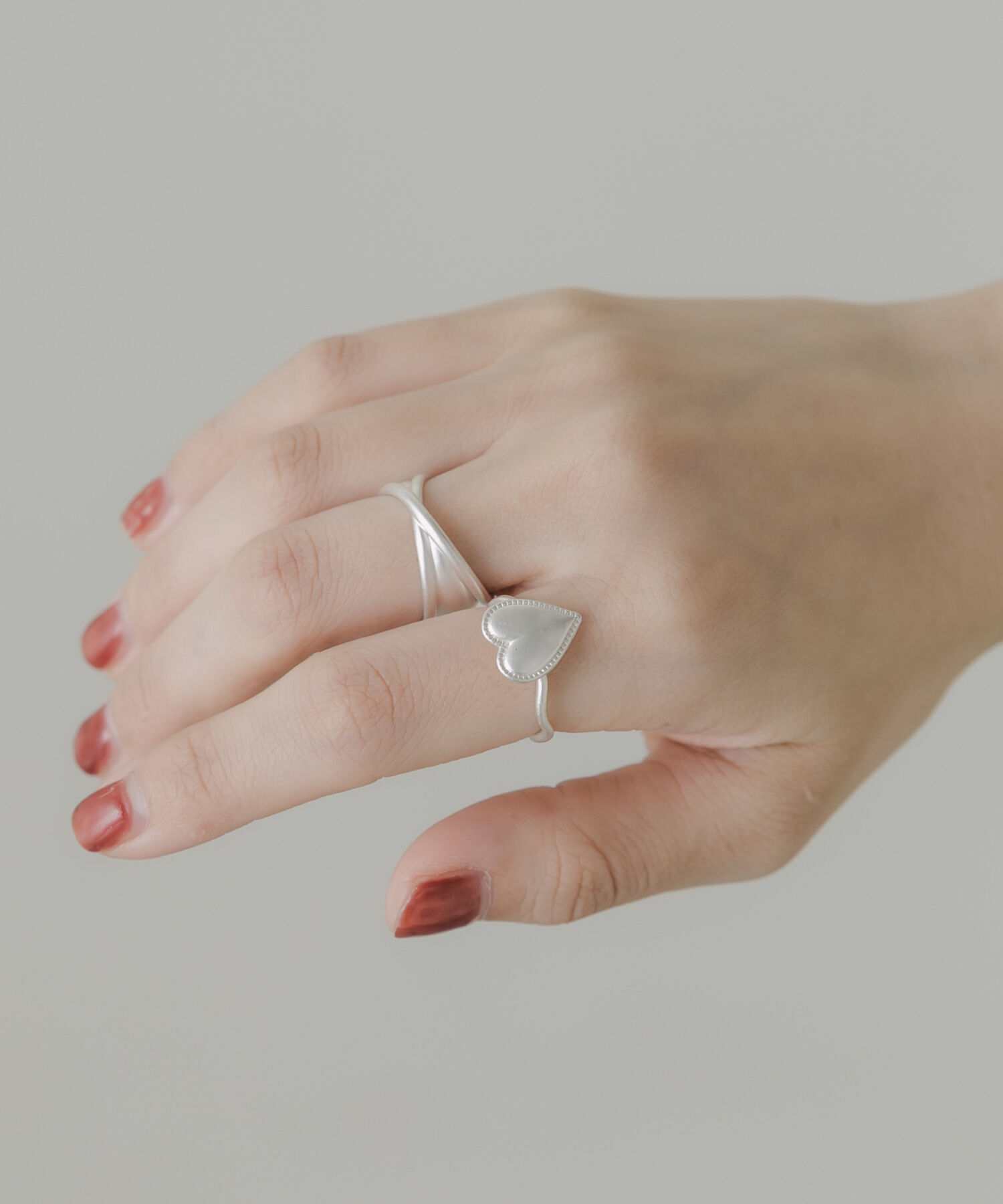 SMELLY「ハートコンチョ2セットリング」|リング|