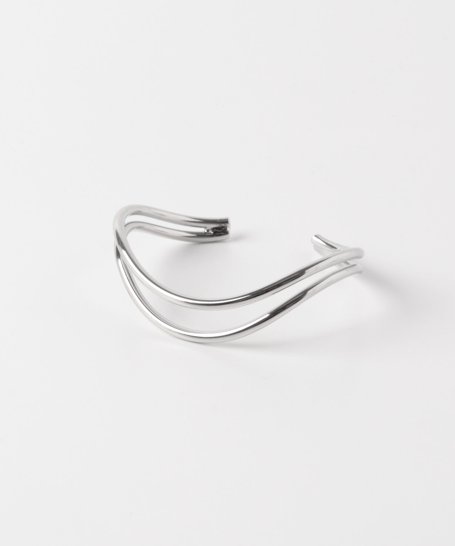 SMELLY「ダブルラインウェーブバングル」|ブレスレット・バングル|