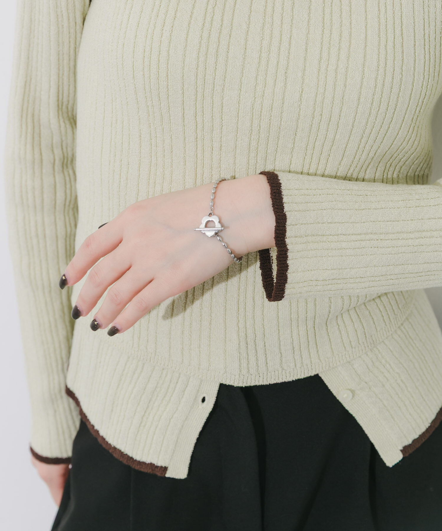 SMELLY「ステンレスフラワーマンテルブレスレット」|ブレスレット・バングル|