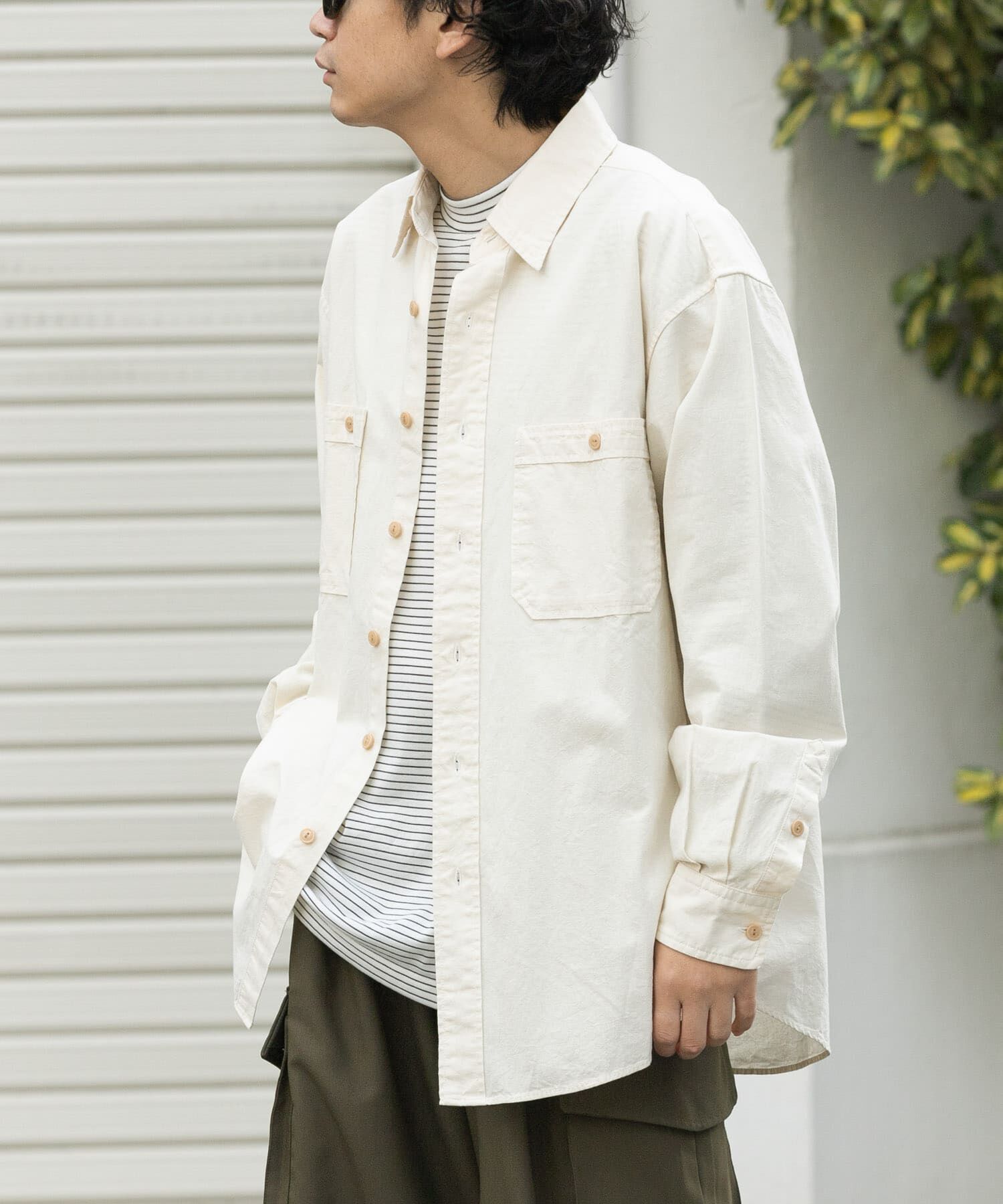 URBAN RESEARCH DOORS「FORK&SPOON　ダブルポケットシャンブレーシャツ」|シャツ・ブラウス|