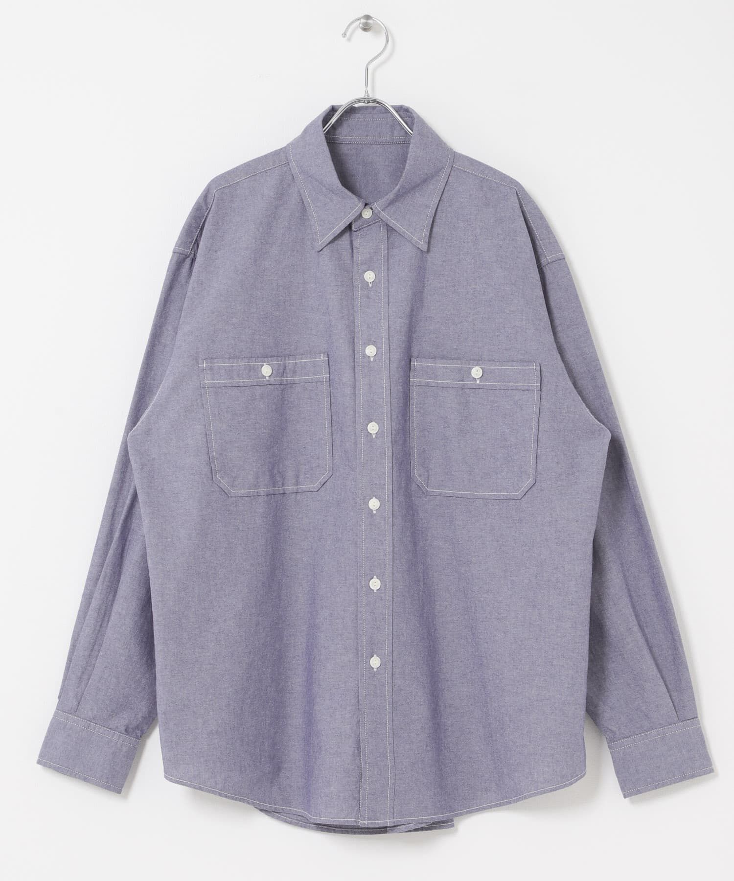 URBAN RESEARCH DOORS「FORK&SPOON　ダブルポケットシャンブレーシャツ」|シャツ・ブラウス|