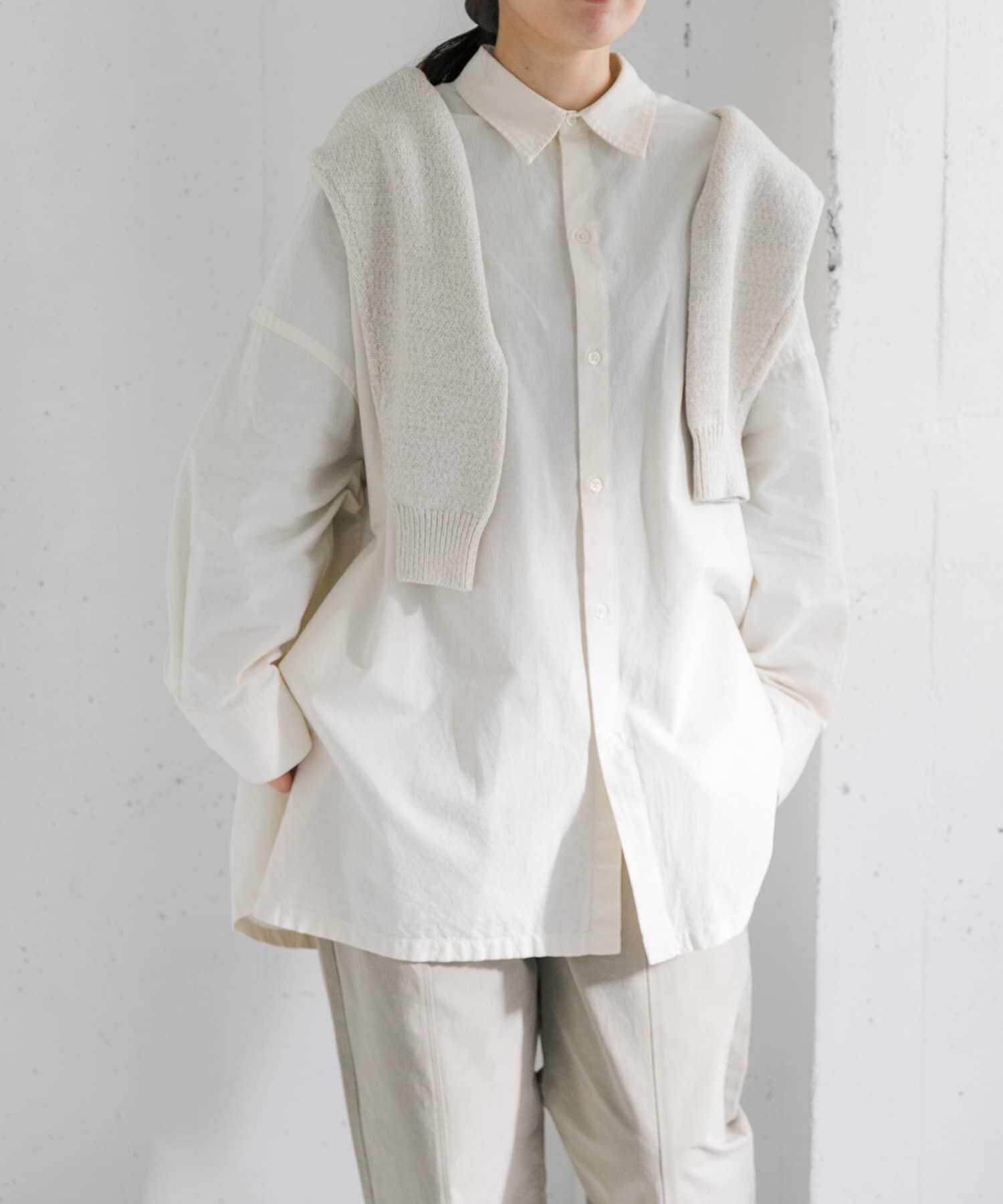 URBAN RESEARCH DOORS「FORK&SPOON　ビッグシャンブレーシャツ」|シャツ・ブラウス|