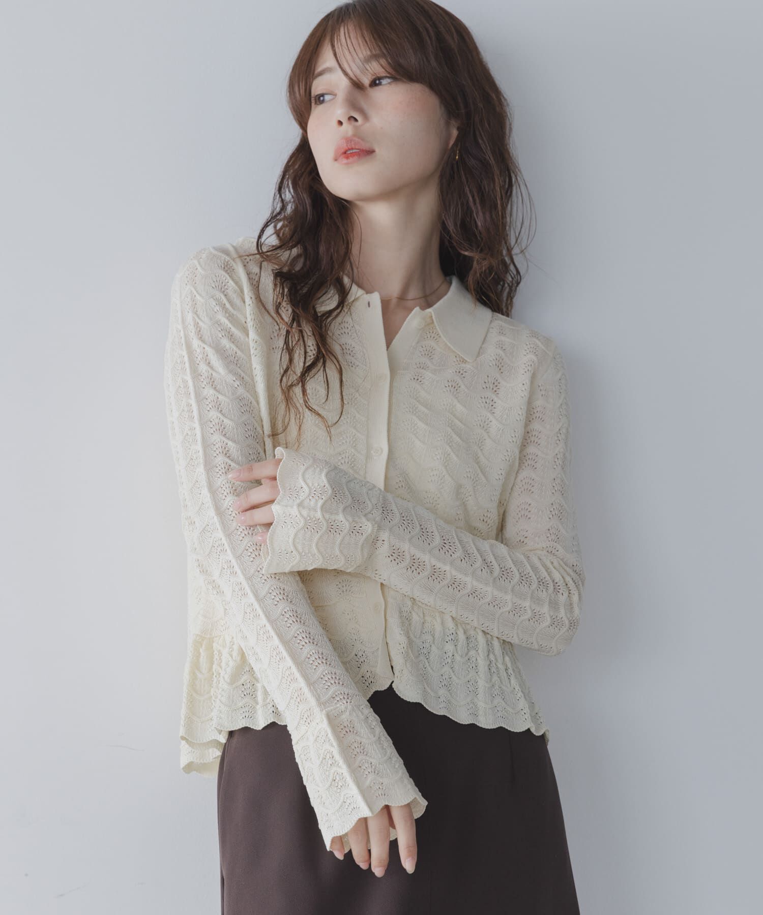 Sonny Label 「アイレットニットシャツプルオーバー」|ニット・セーター|