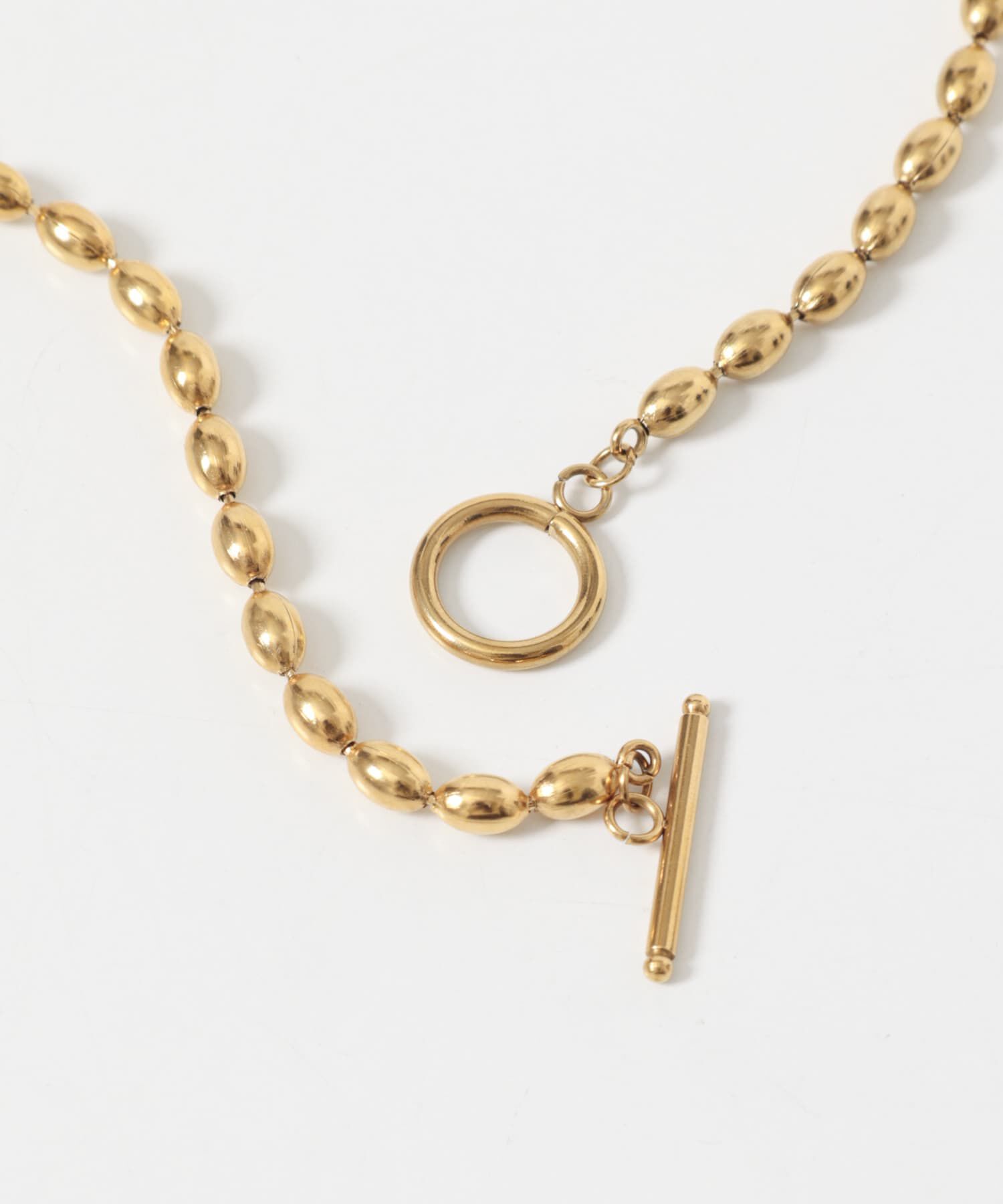 SMELLY「ステンレスオーバルボールチェーンネックレス」|ネックレス|