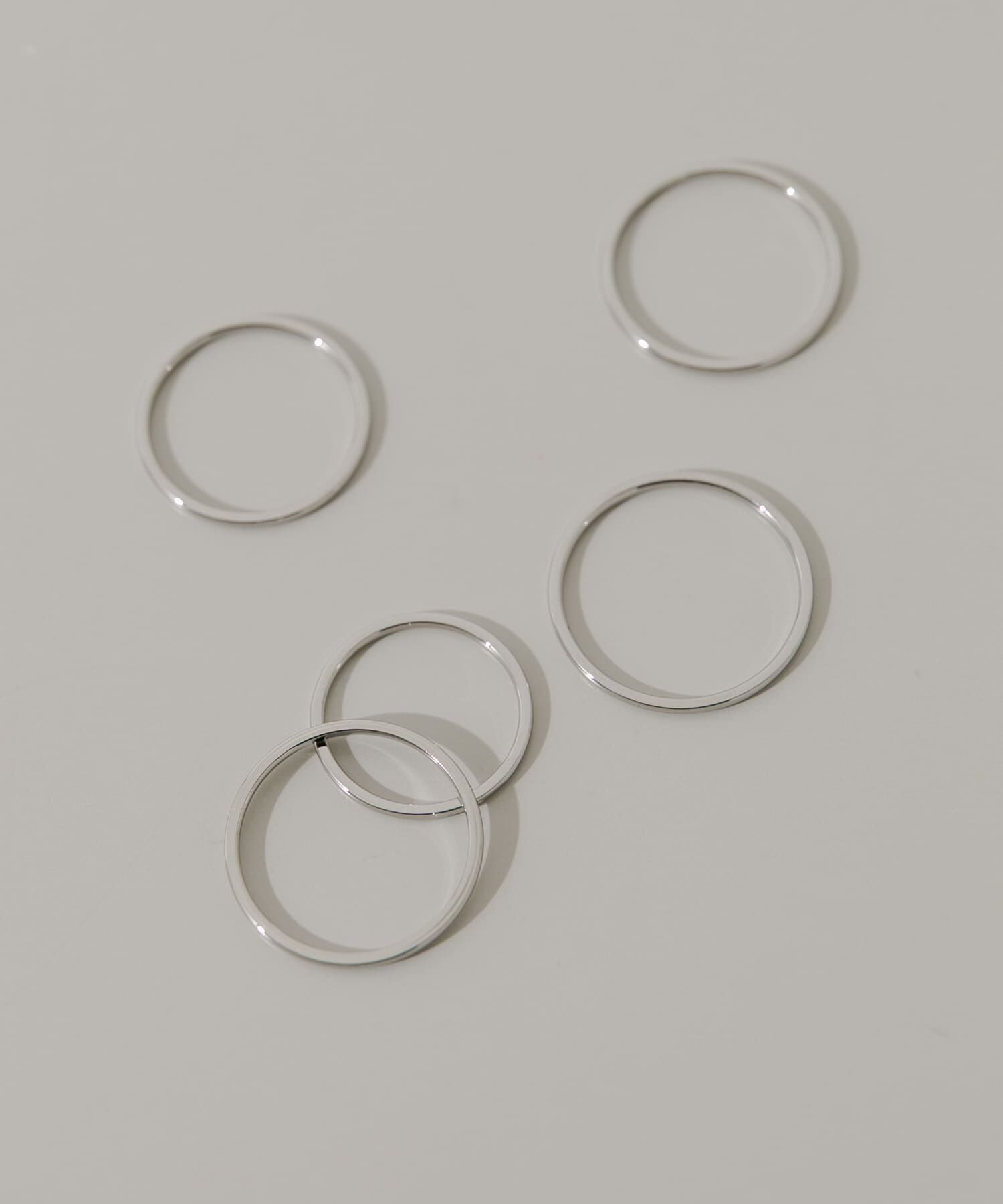 SMELLY「ステンレス5セットリング」|リング|