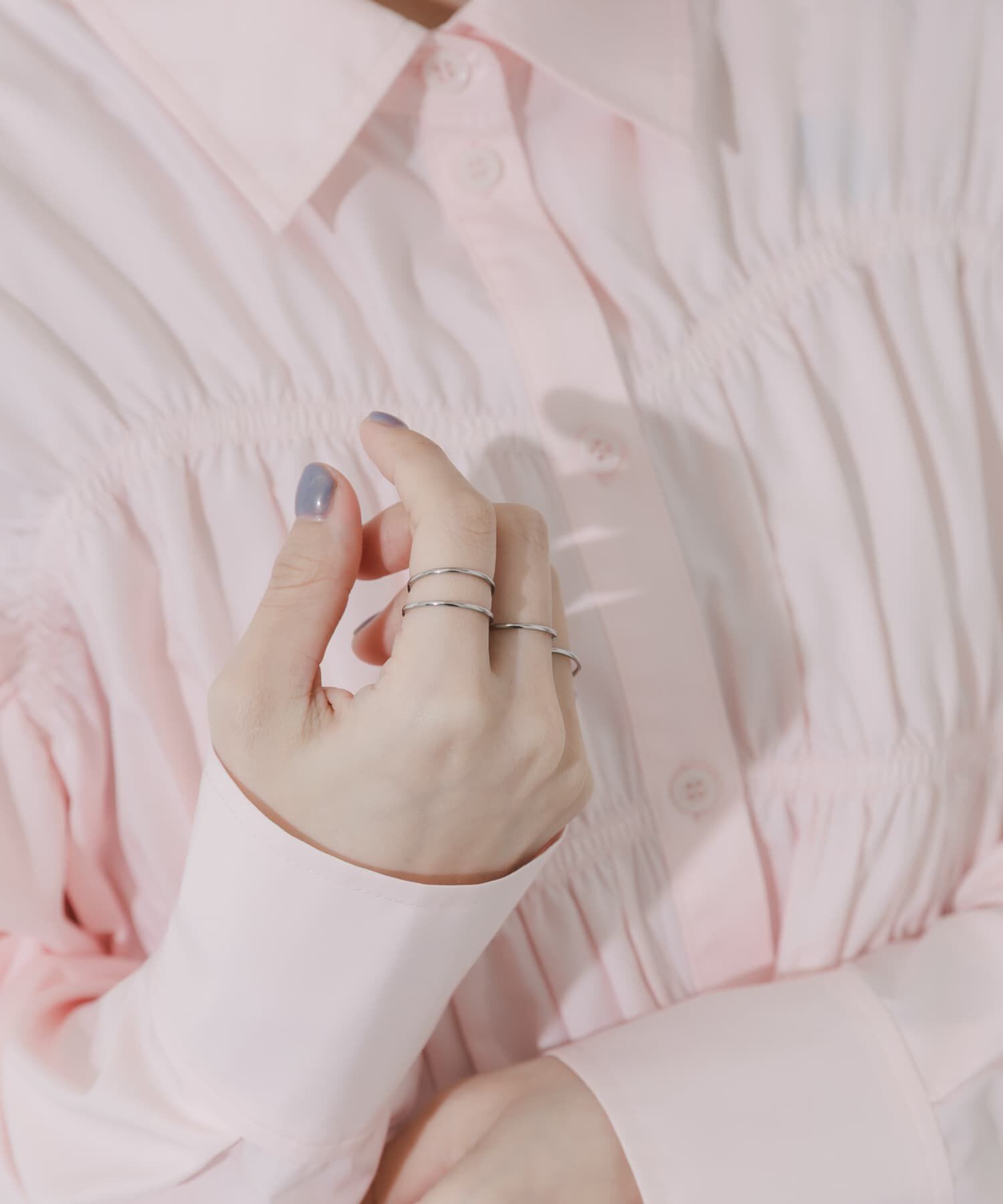 SMELLY「ステンレス5セットリング」|リング|