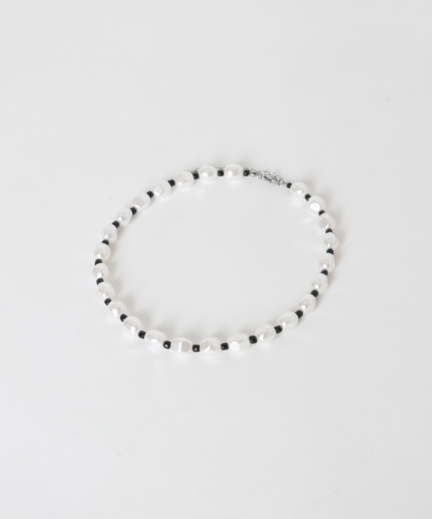 SMELLY「ステンレスパールビーズネックレス」|ネックレス|