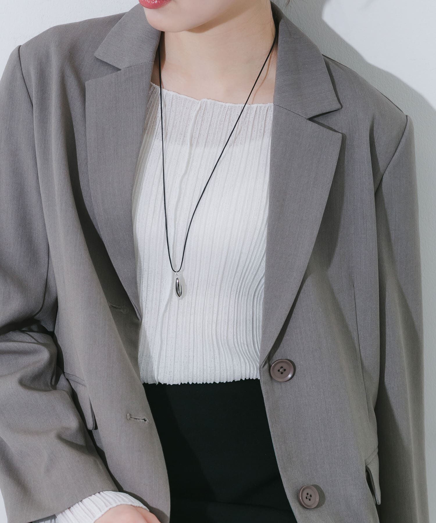 SMELLY「トップコードチョーカーネックレス」|ネックレス|シルバー系その他