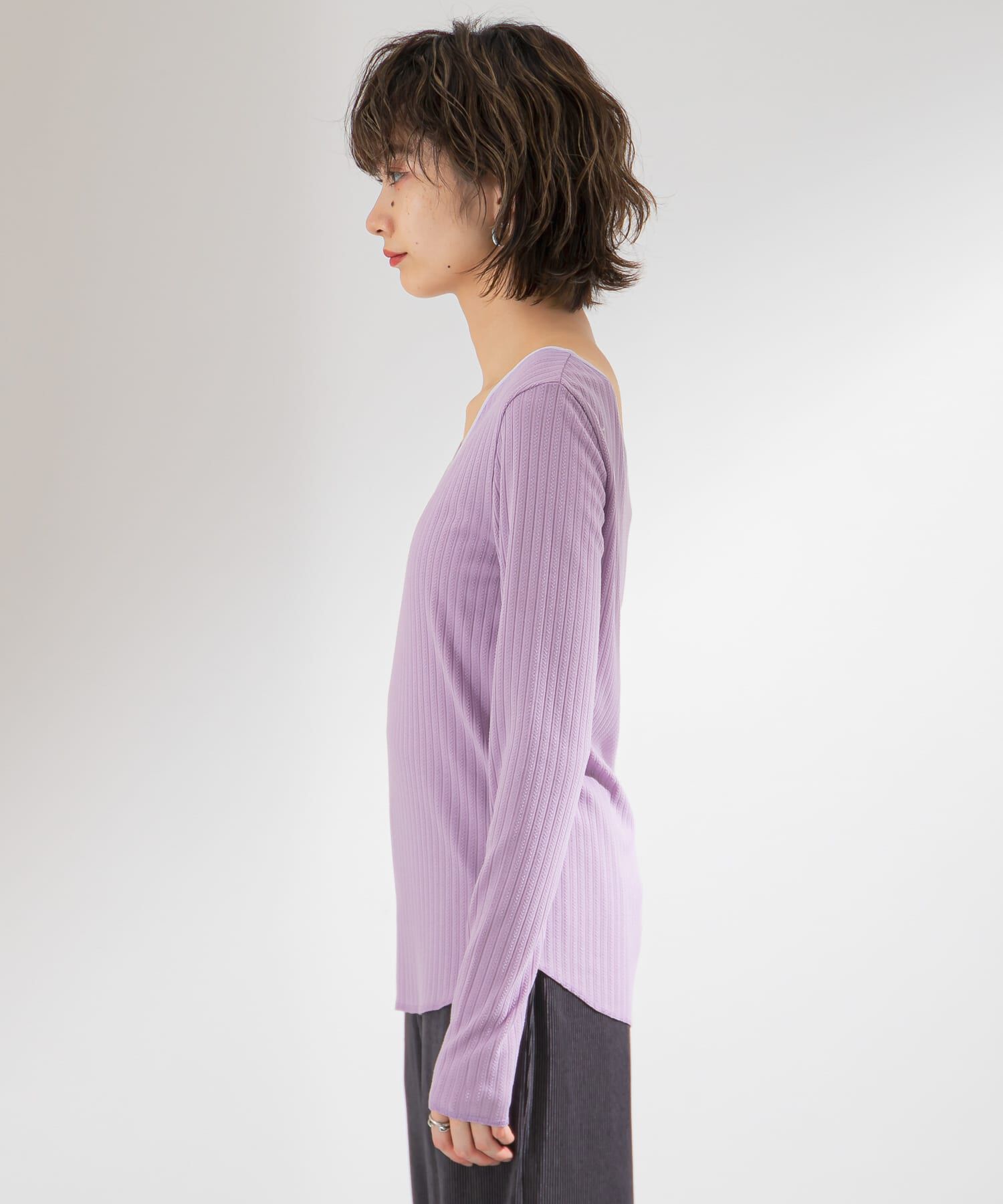  「2WAYテレコプルオーバー」|Tシャツ・カットソー|