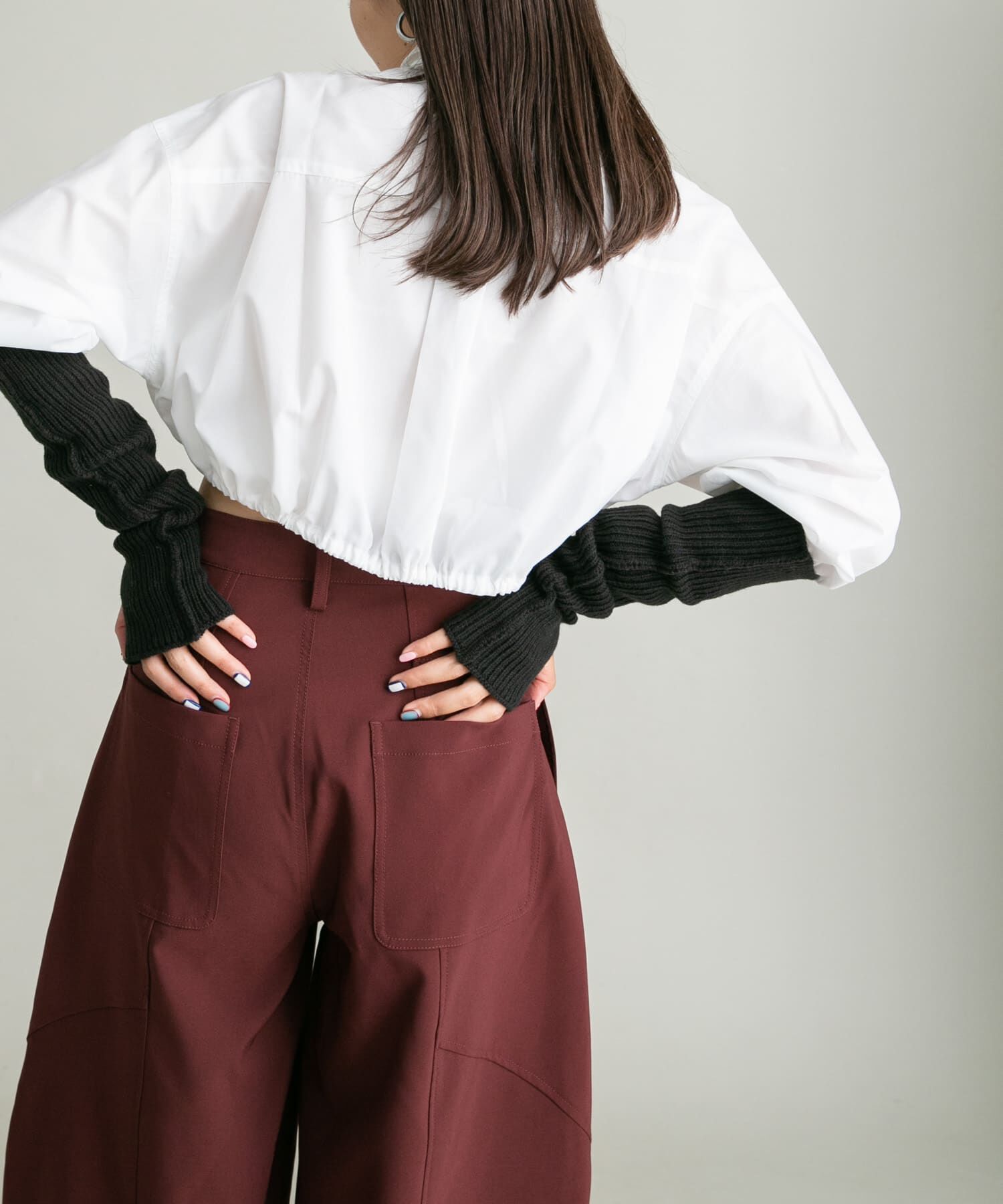  「スリットリブアームウォーマー」|手袋|