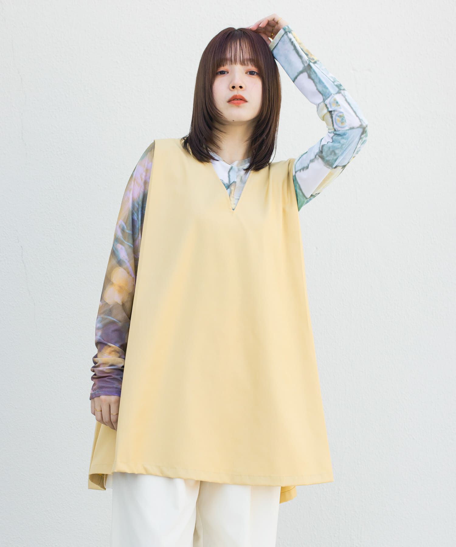  「ショルダータックミニワンピース」|ワンピース|