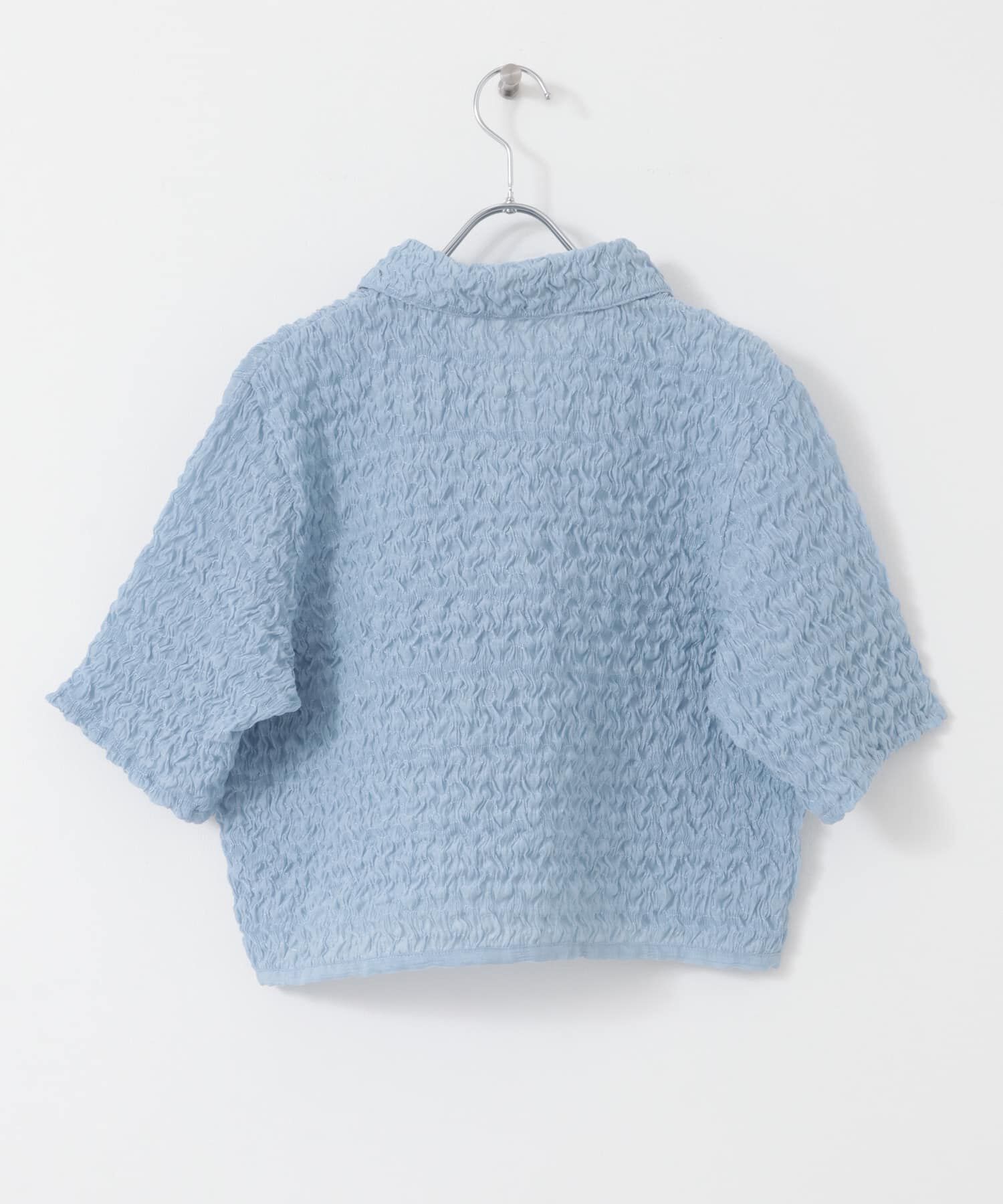  「ポップコーンクロップドシャツ」|シャツ・ブラウス|