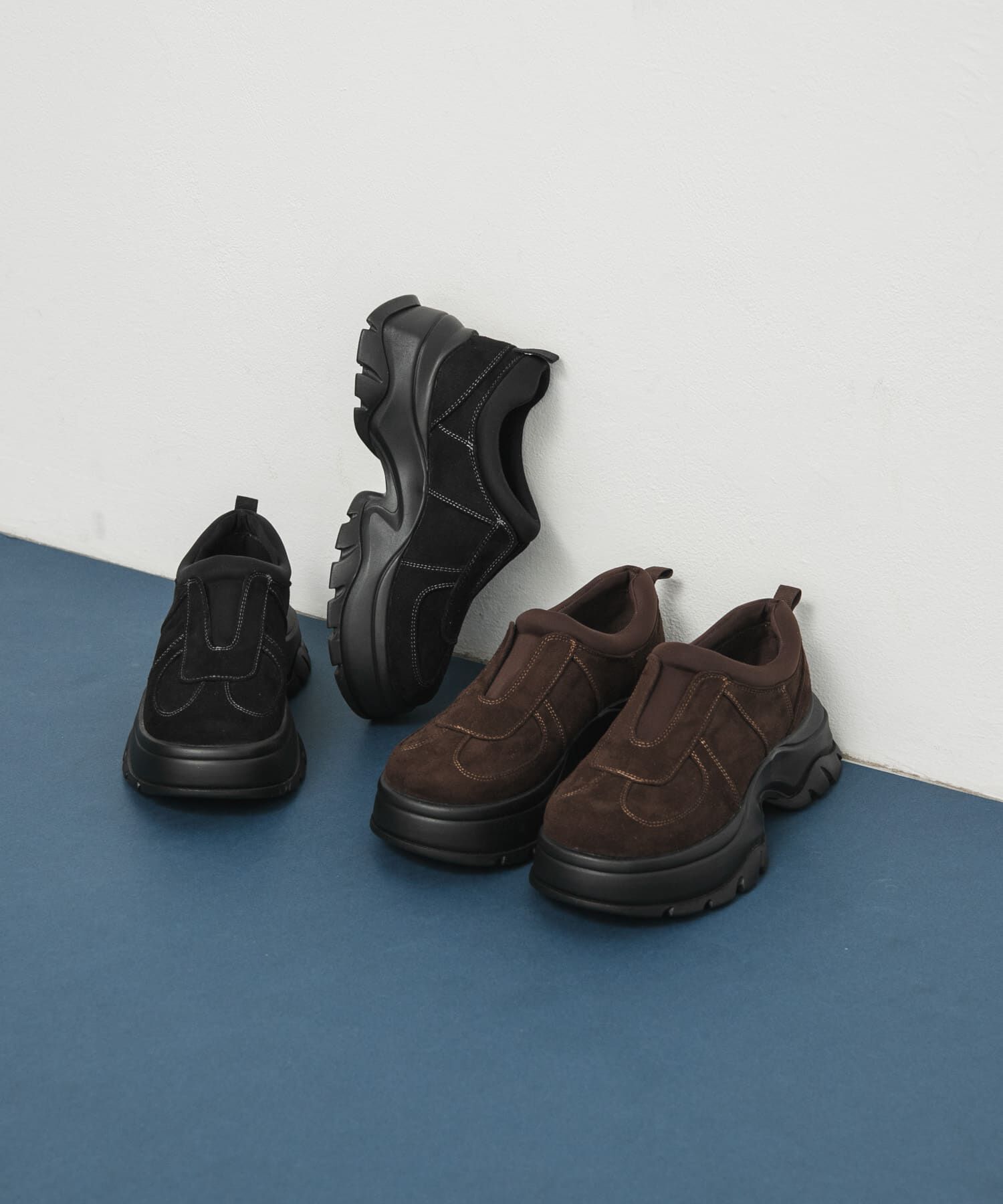  「ステッチデザインスリッポン」|スニーカー|