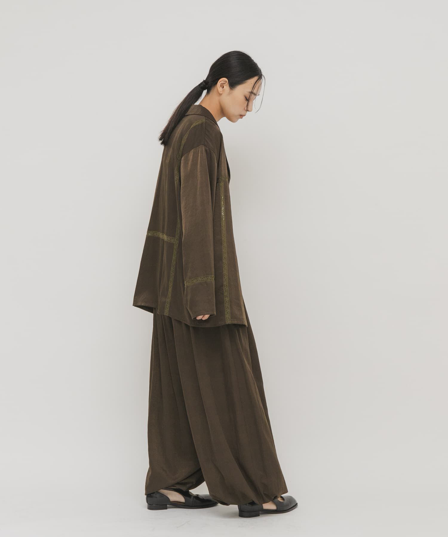  「ルーズサテンシャツ」|シャツ・ブラウス|