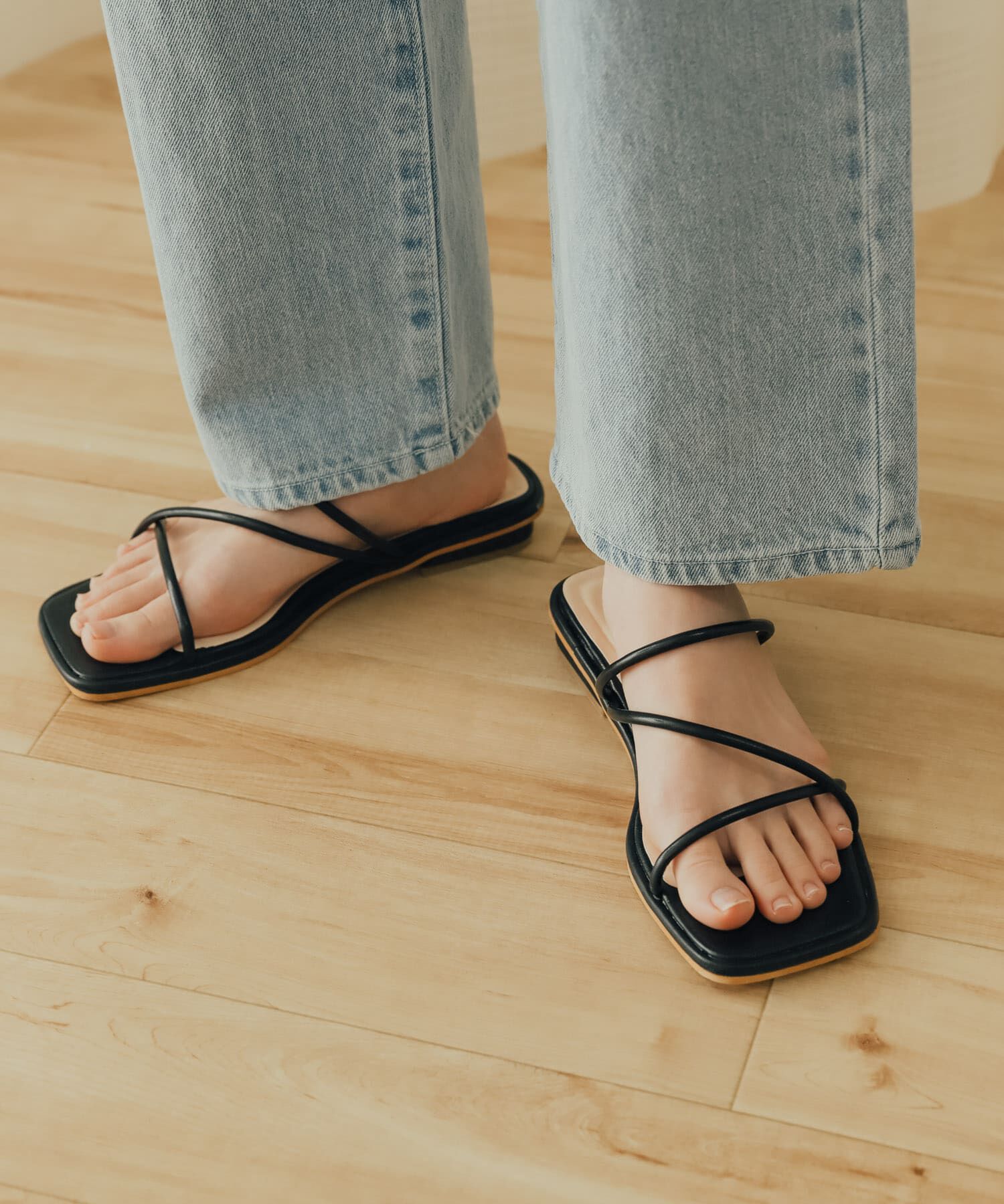 SENSE OF PLACE by URBAN RESEARCH「コードアシメサンダル」|サンダル|