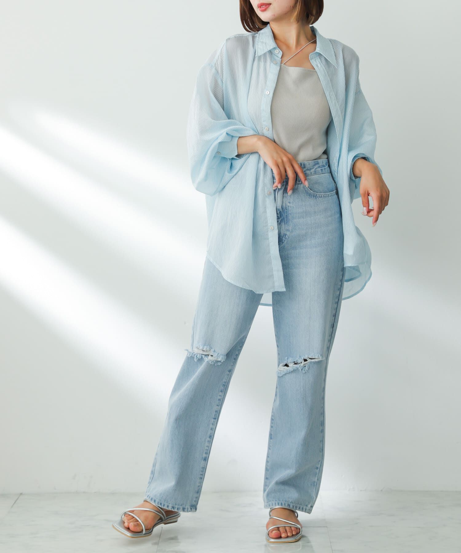 SENSE OF PLACE by URBAN RESEARCH「コードアシメサンダル」|サンダル|