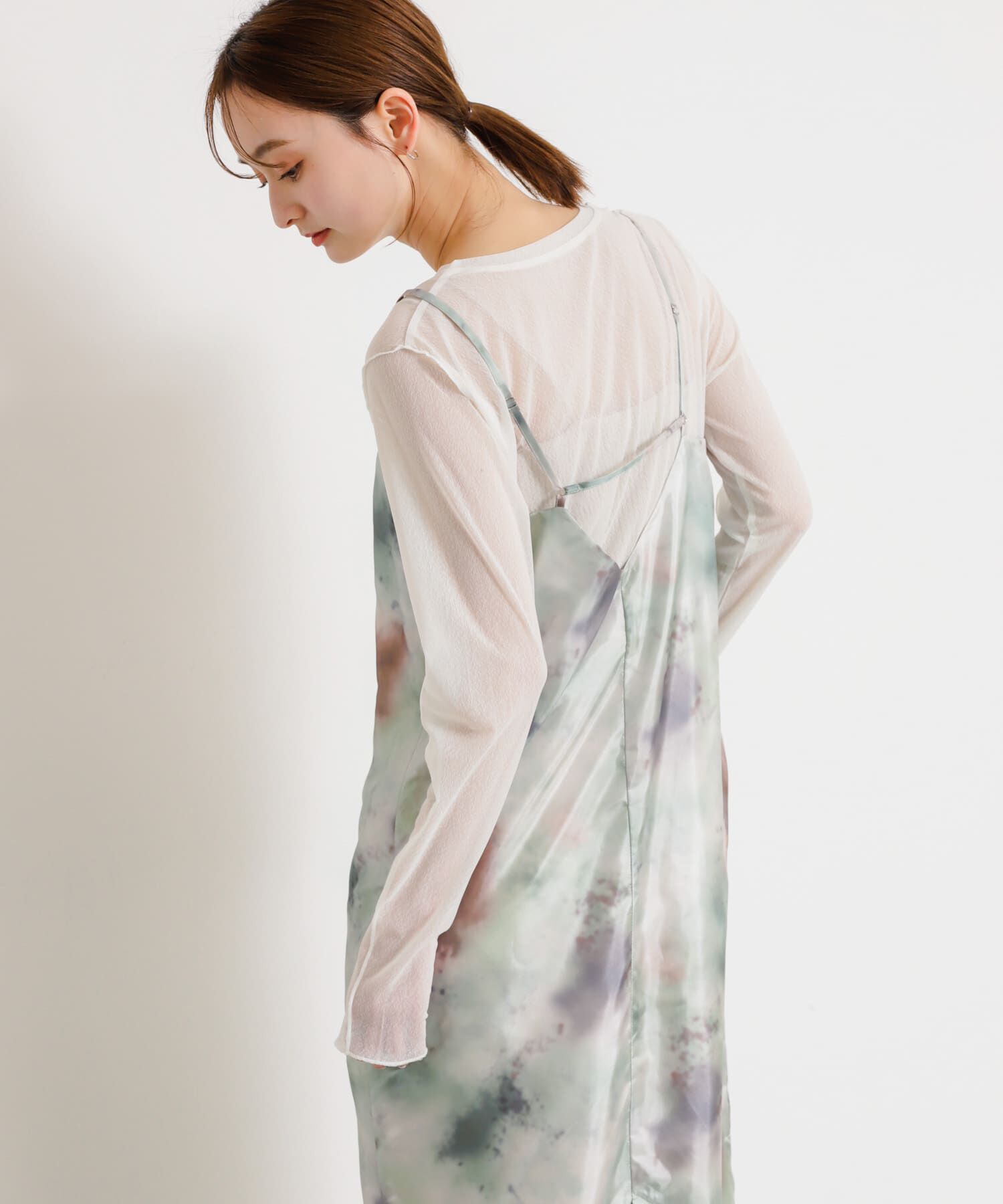 SENSE OF PLACE by URBAN RESEARCH「ボカシプリントキャミワンピース」|ワンピース|