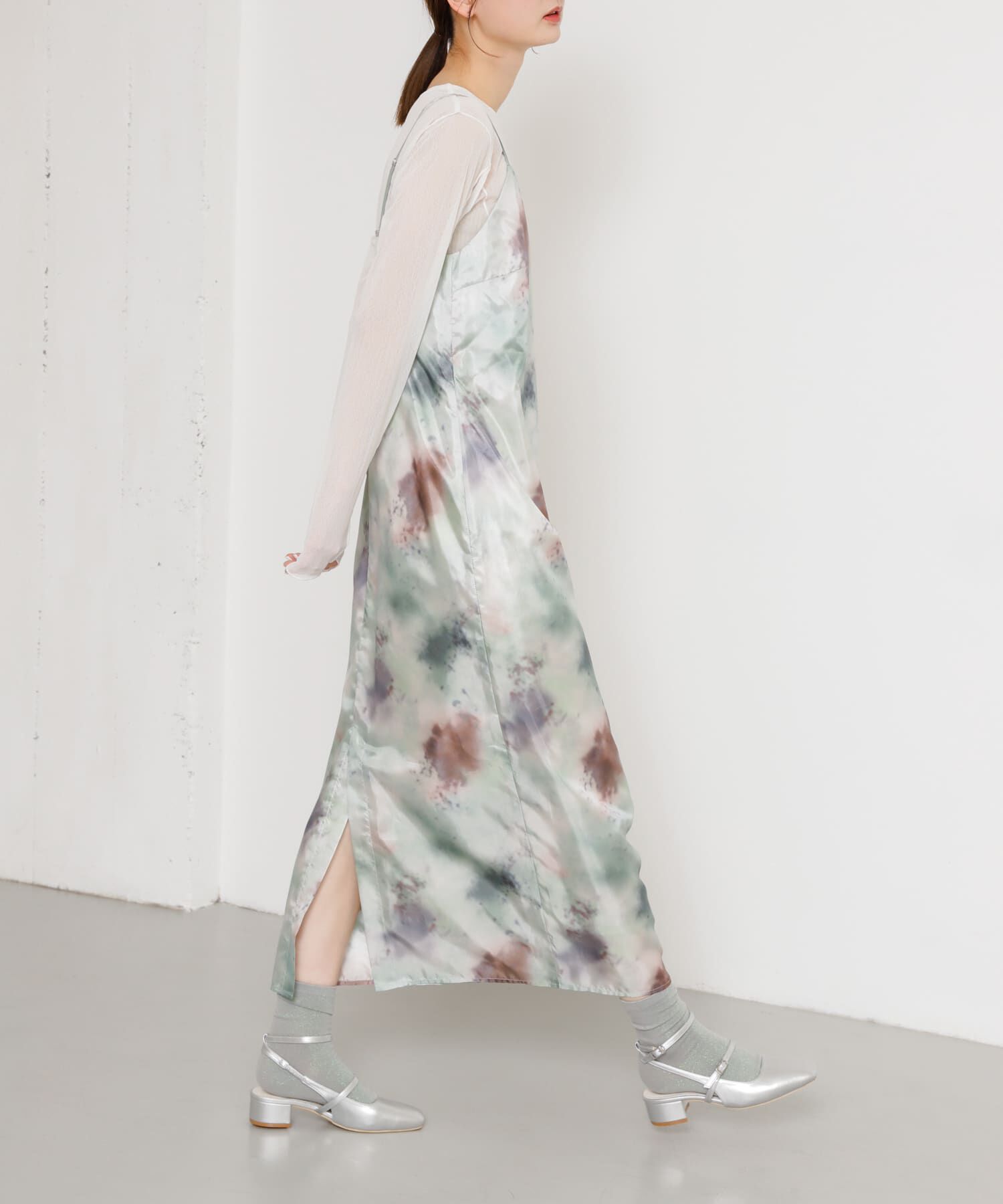 SENSE OF PLACE by URBAN RESEARCH「ボカシプリントキャミワンピース」|ワンピース|