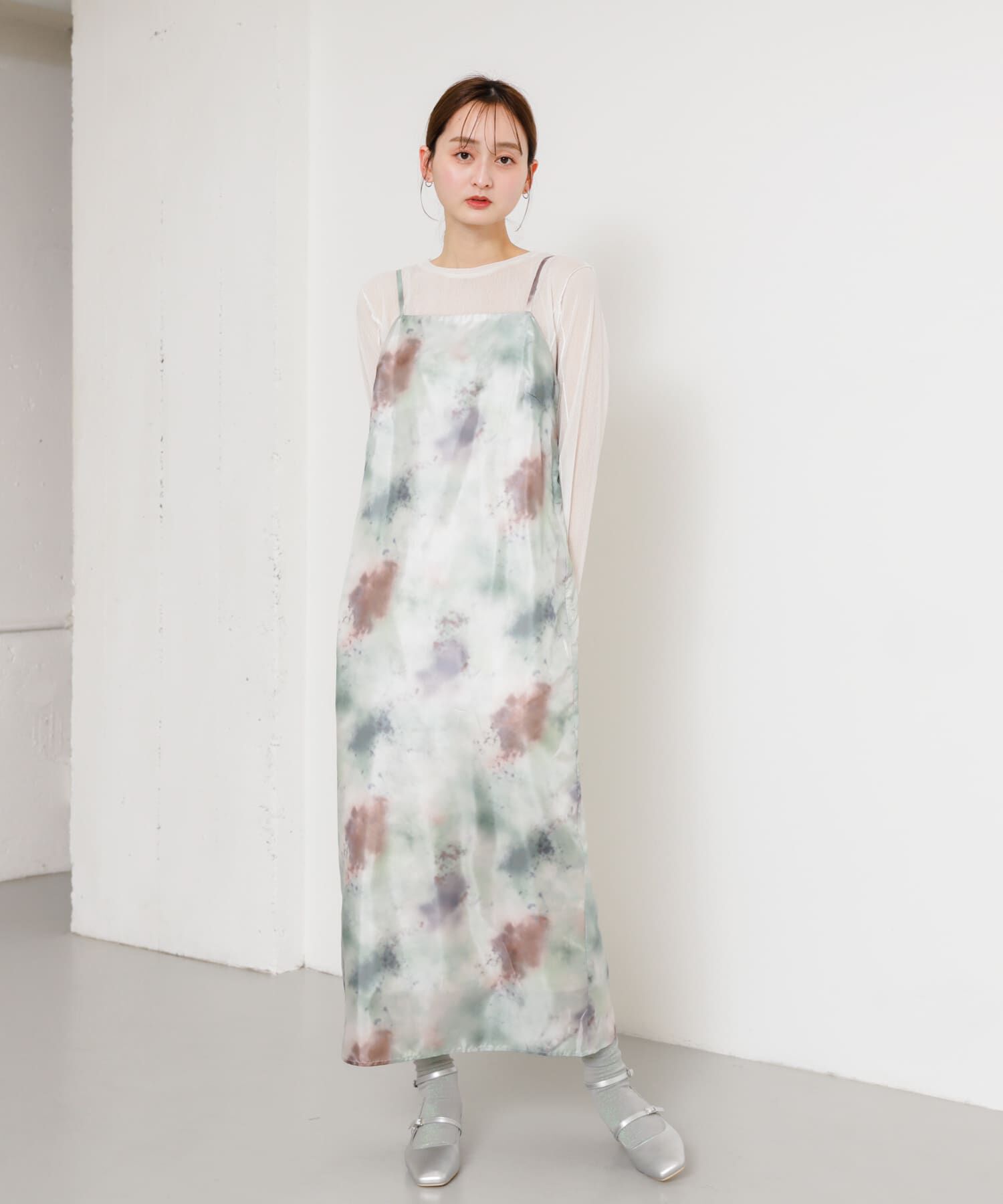 SENSE OF PLACE by URBAN RESEARCH「ボカシプリントキャミワンピース」|ワンピース|