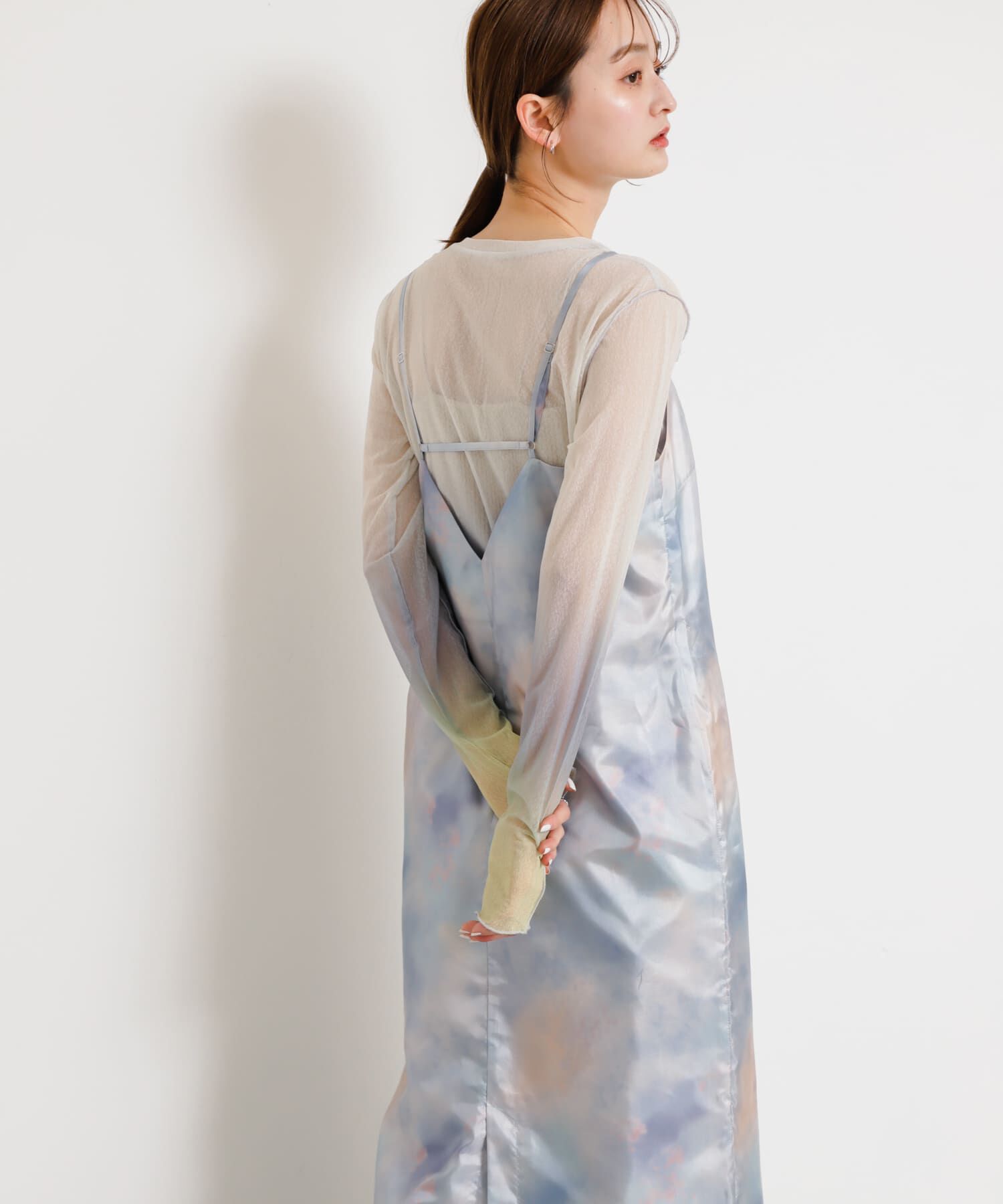 SENSE OF PLACE by URBAN RESEARCH「ボカシプリントキャミワンピース」|ワンピース|