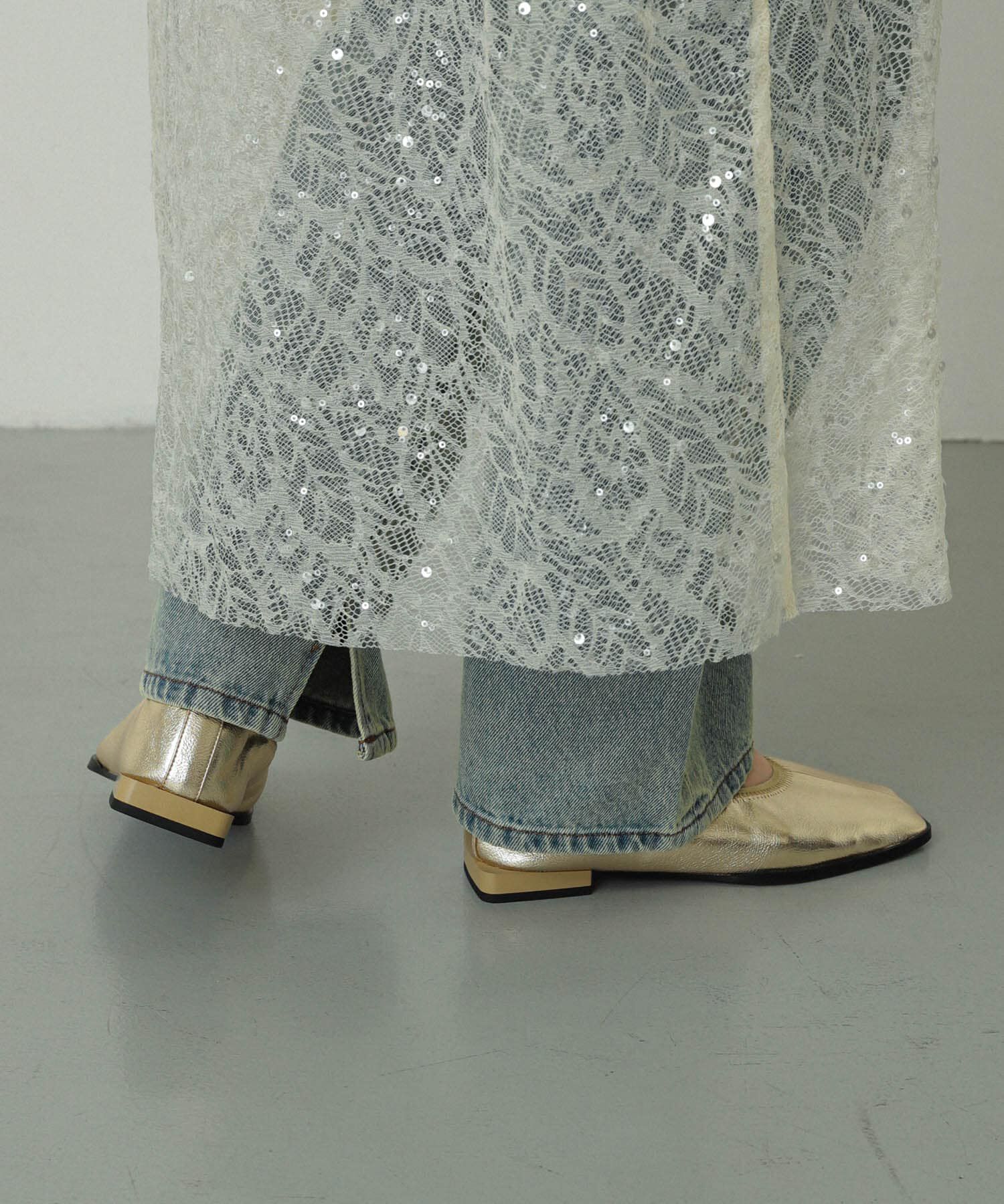 SENSE OF PLACE by URBAN RESEARCH「スクエアトゥフラットシューズ」|バレエシューズ|