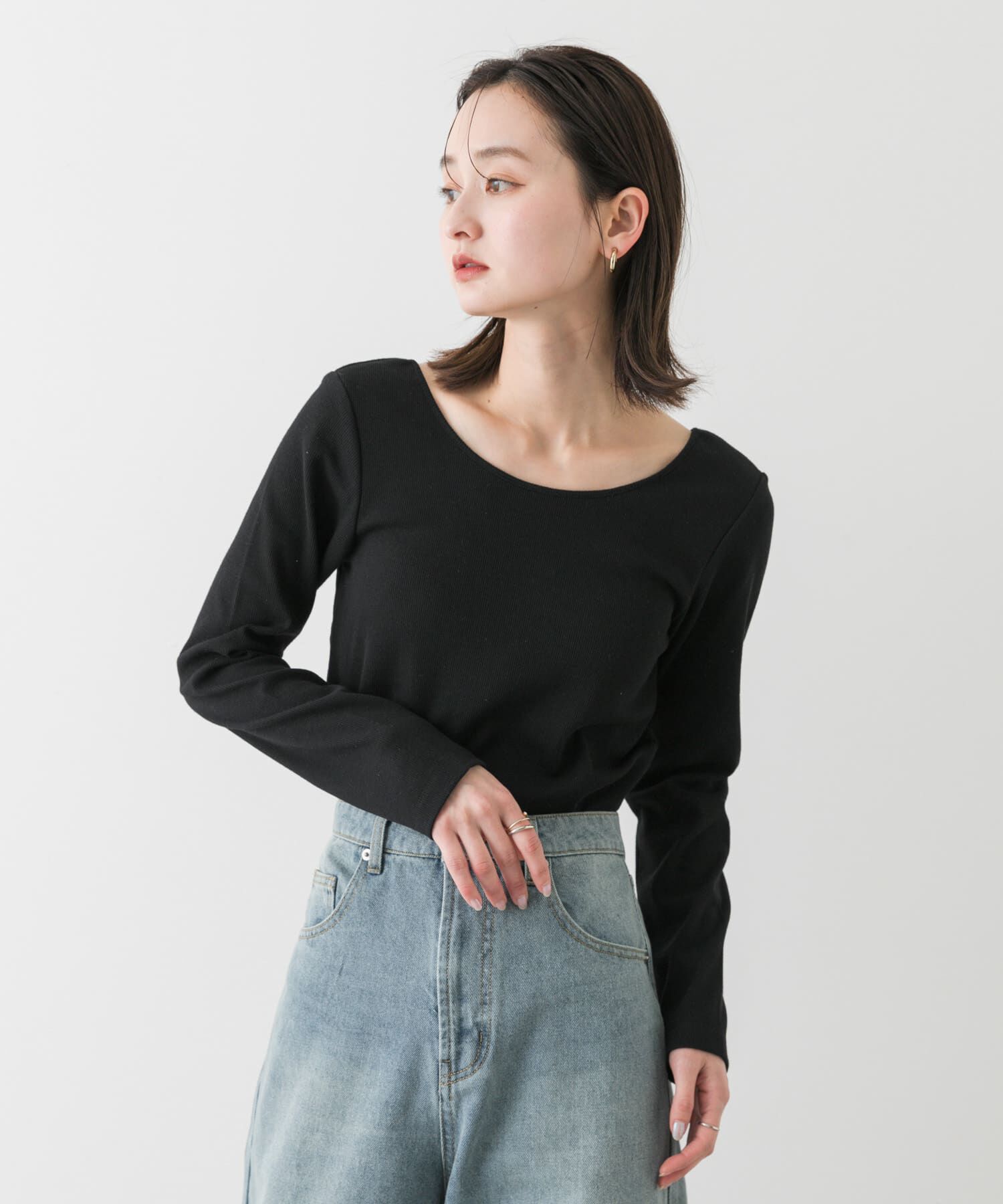 SENSE OF PLACE by URBAN RESEARCH「カップツキバックオープンリブトップ」|Tシャツ・カットソー|