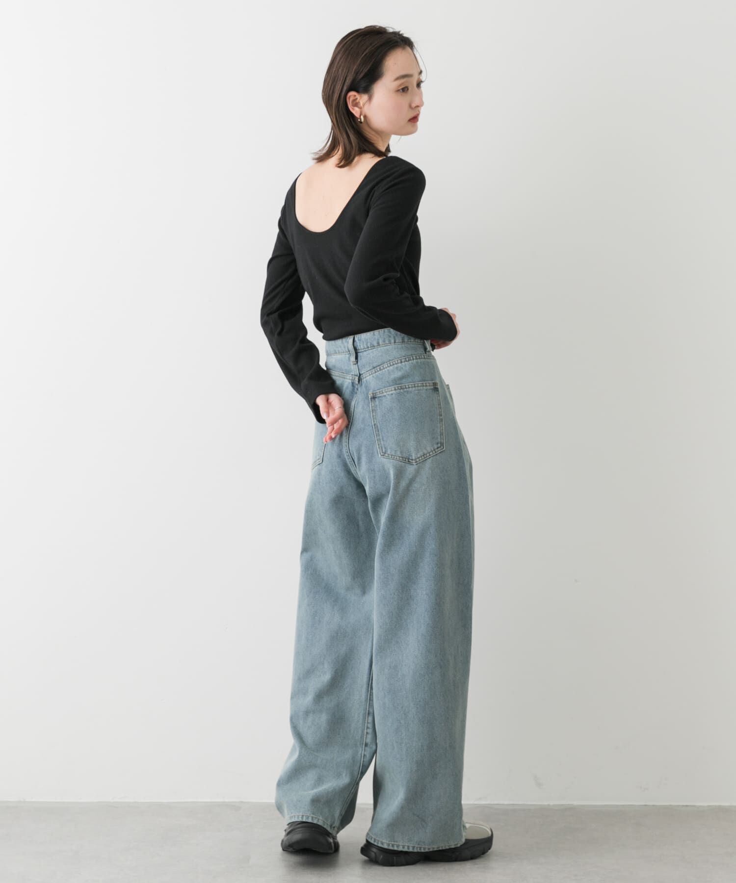 SENSE OF PLACE by URBAN RESEARCH「カップツキバックオープンリブトップ」|Tシャツ・カットソー|