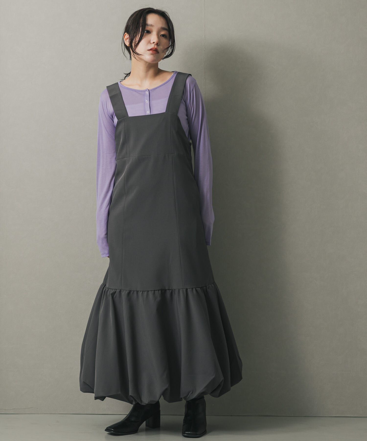 SENSE OF PLACE by URBAN RESEARCH「バルーンヘムジャンスカ」|ワンピース|