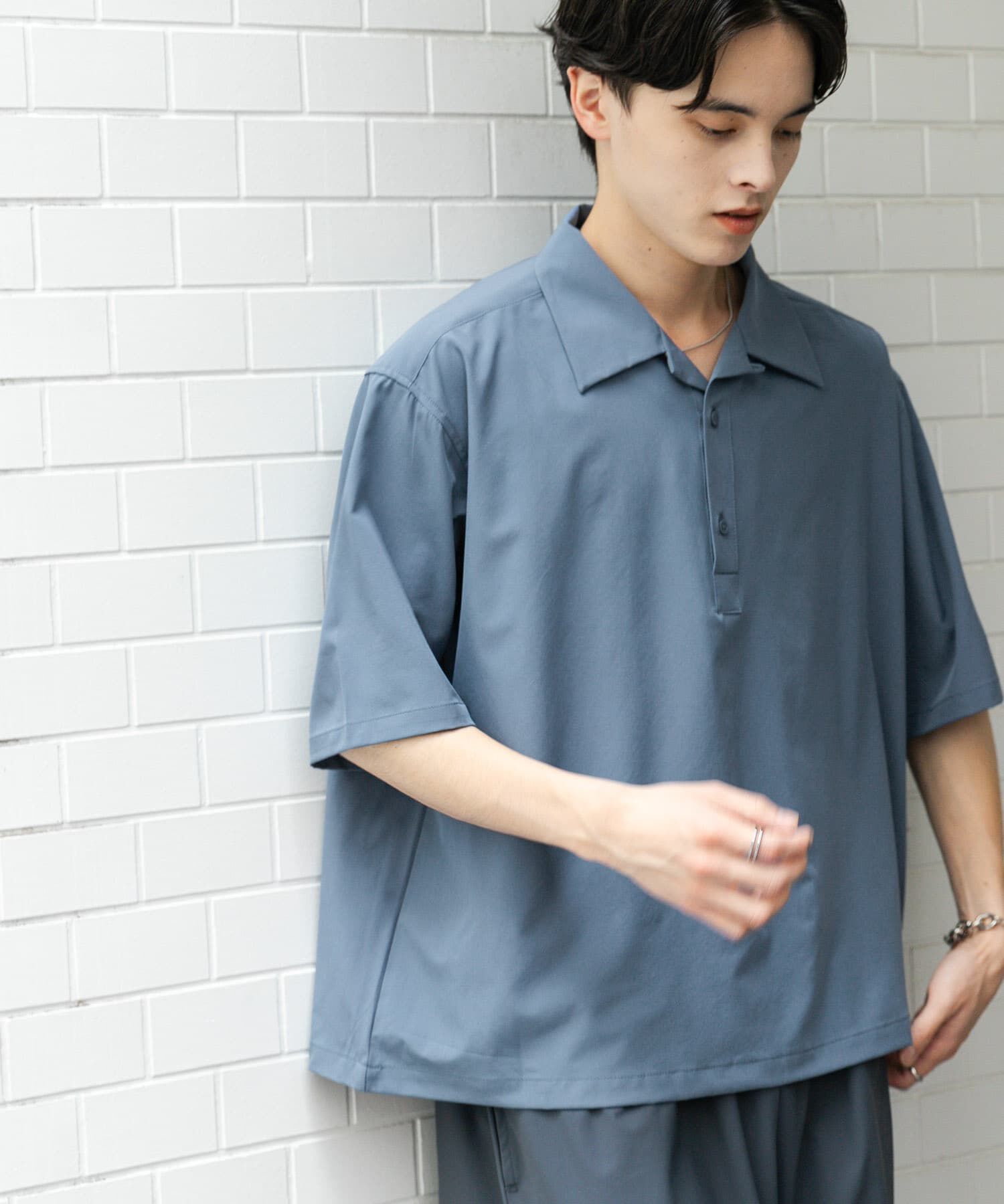 SENSE OF PLACE by URBAN RESEARCH「ストレッチショートスリーブポロシャツ」|ポロシャツ|