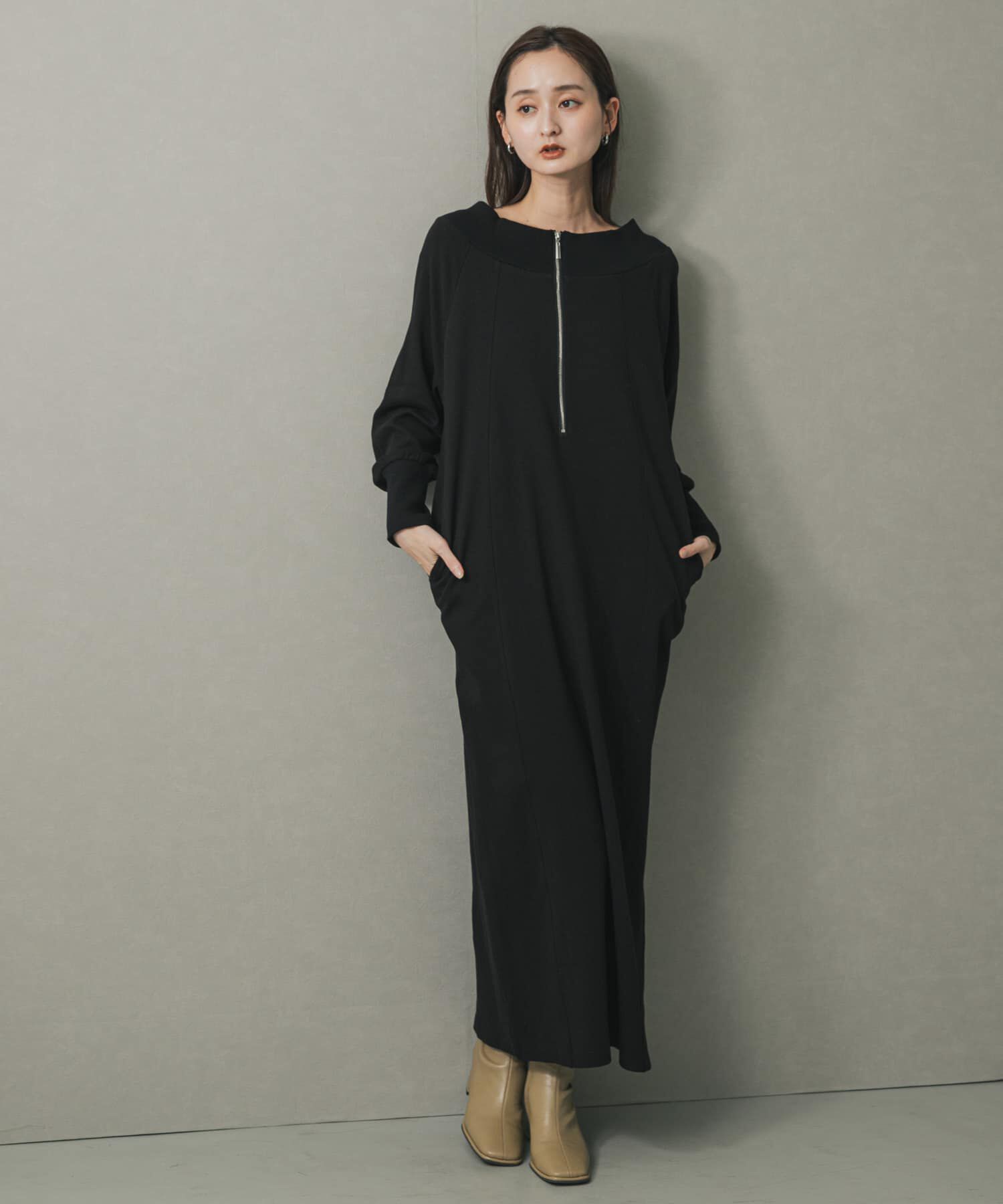 SENSE OF PLACE by URBAN RESEARCH「オフショルハーフジップワンピース」|ワンピース|