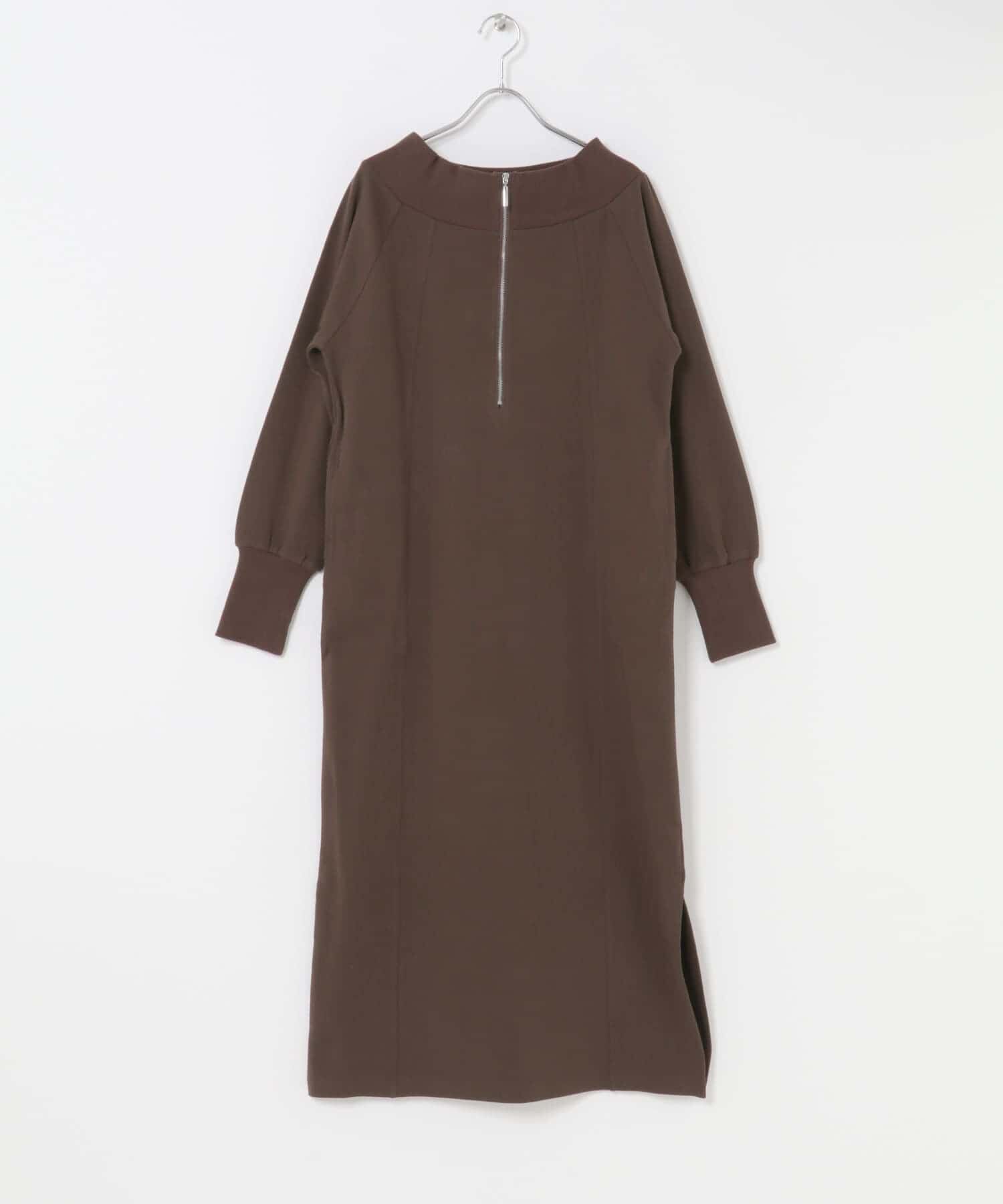 SENSE OF PLACE by URBAN RESEARCH「オフショルハーフジップワンピース」|ワンピース|