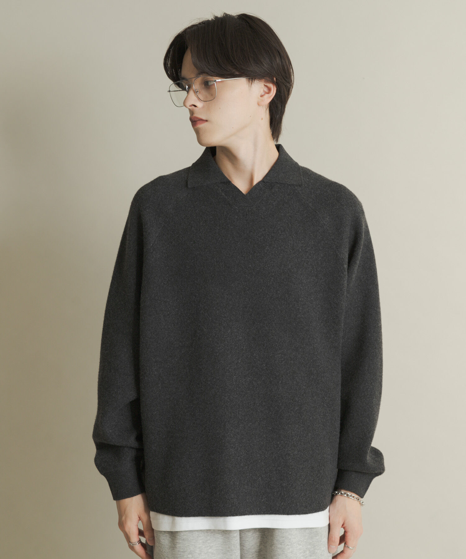 SENSE OF PLACE by URBAN RESEARCH「スウェットライクスキッパーニット」|ニット・セーター|