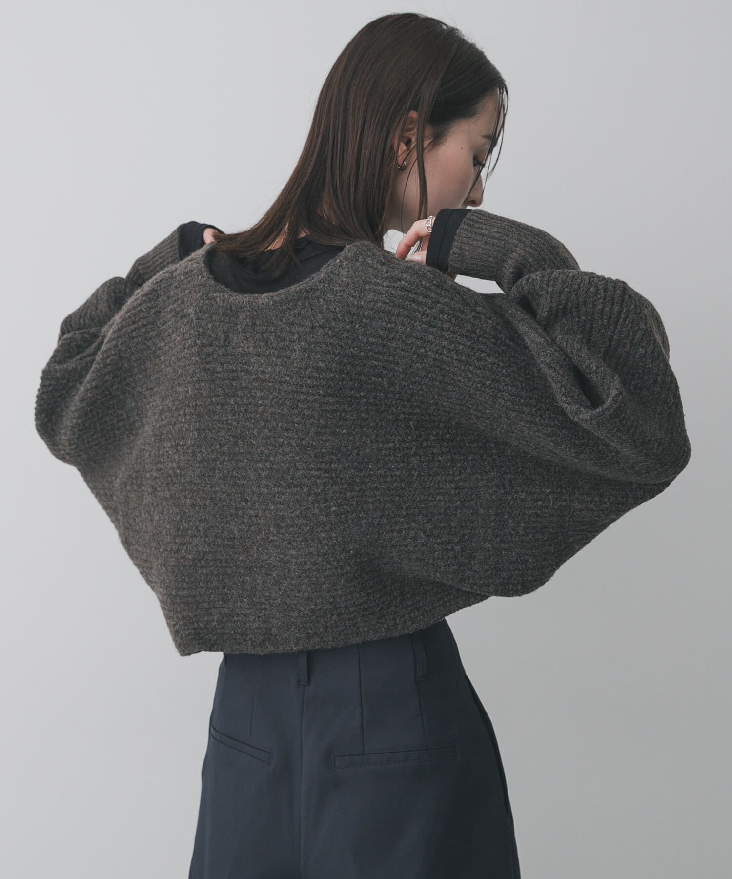 SENSE OF PLACE by URBAN RESEARCH「クロップドドルマンカーディガン」|ニット・セーター|