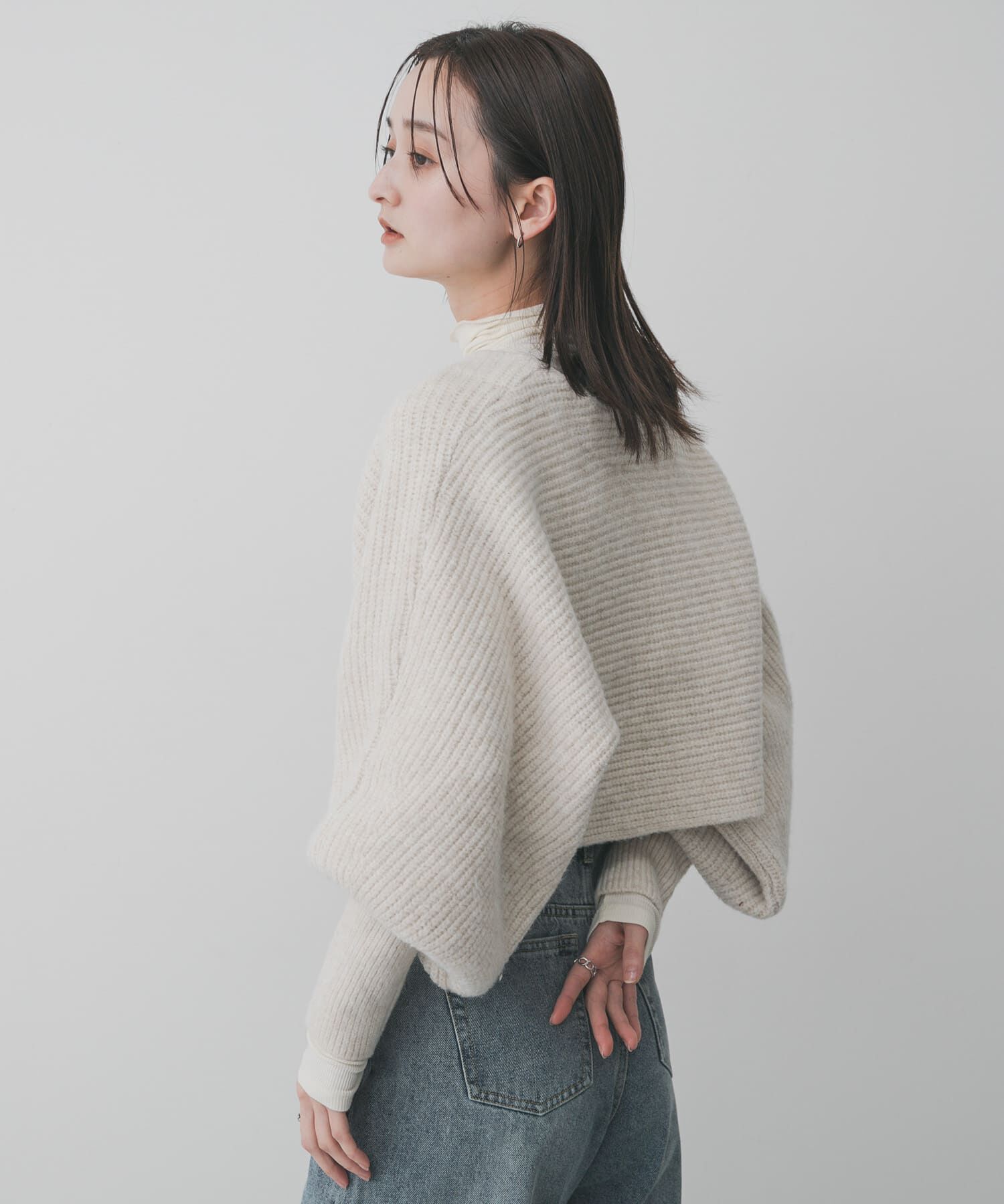 SENSE OF PLACE by URBAN RESEARCH「クロップドドルマンカーディガン」|ニット・セーター|