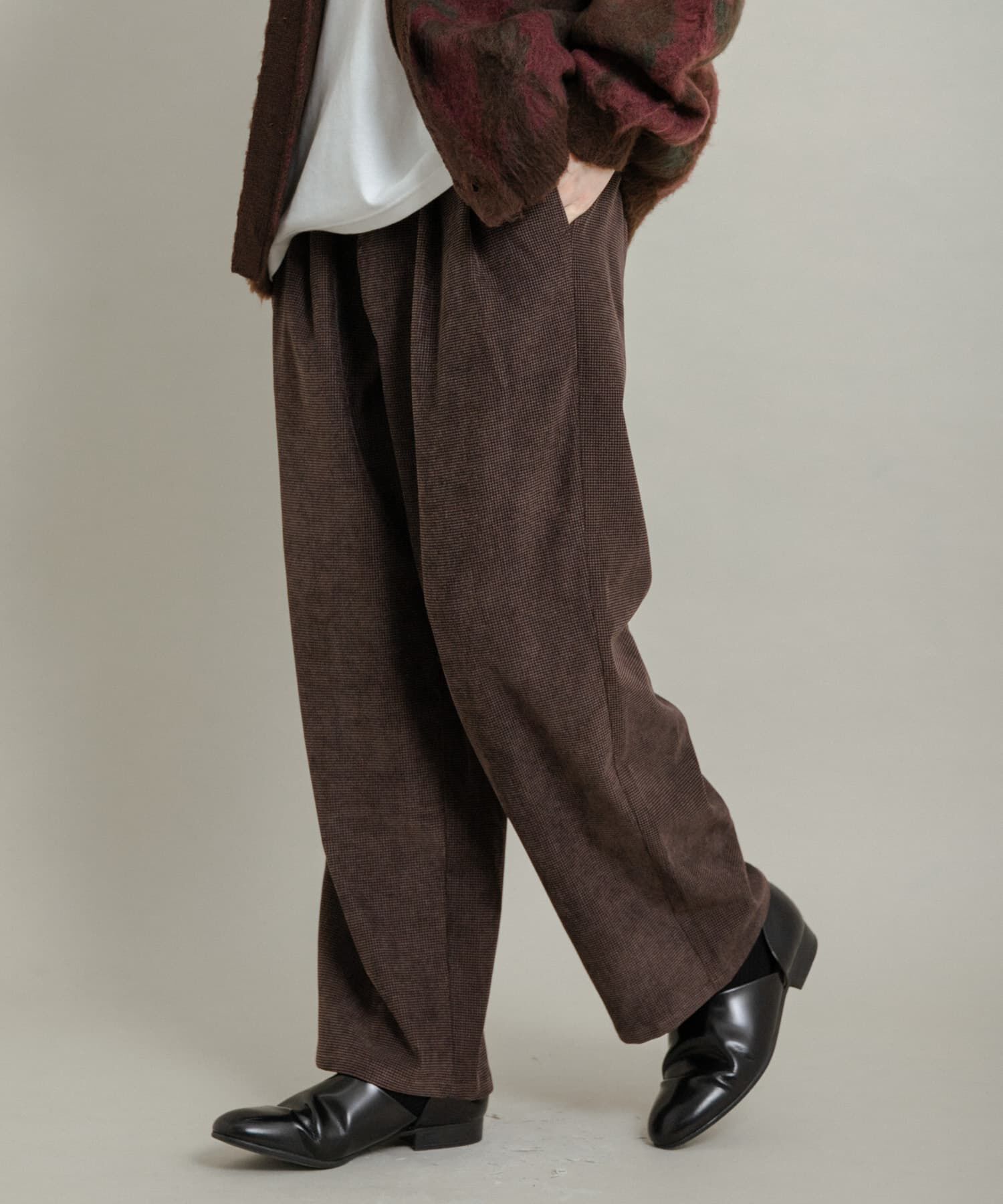 SENSE OF PLACE by URBAN RESEARCH「ブロックコーデュロイワイドスラックス」|その他|