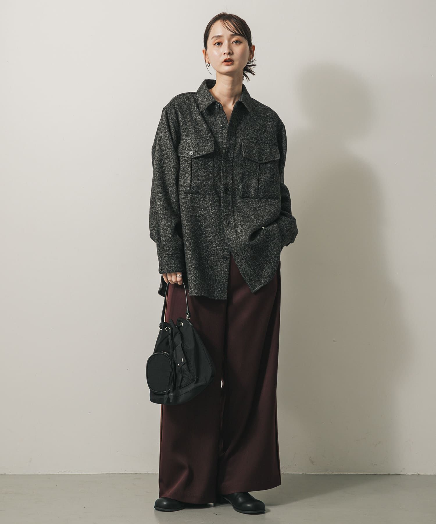 SENSE OF PLACE by URBAN RESEARCH「ウールライクオーバーシャツ」|シャツ・ブラウス|