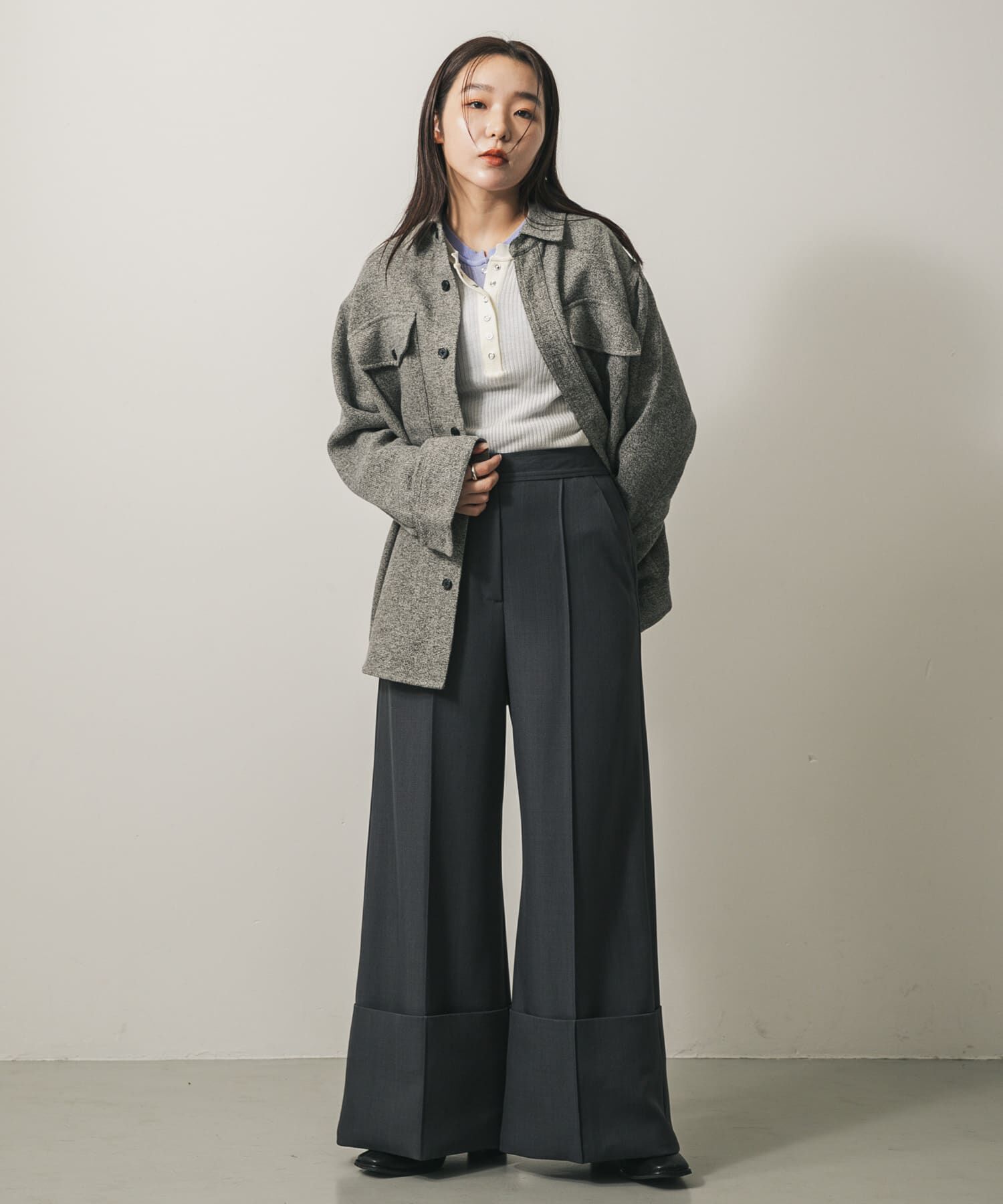 SENSE OF PLACE by URBAN RESEARCH「ウールライクオーバーシャツ」|シャツ・ブラウス|