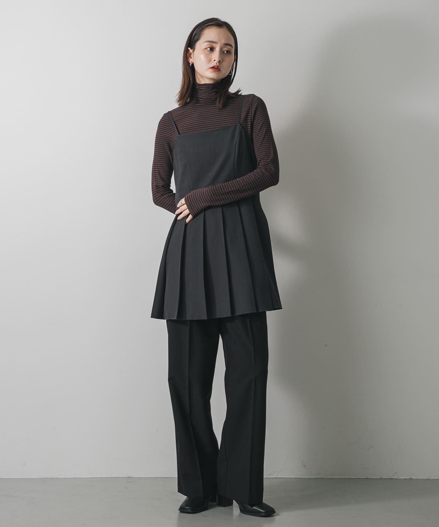 SENSE OF PLACE by URBAN RESEARCH「プリーツミニキャミワンピース」|ワンピース|