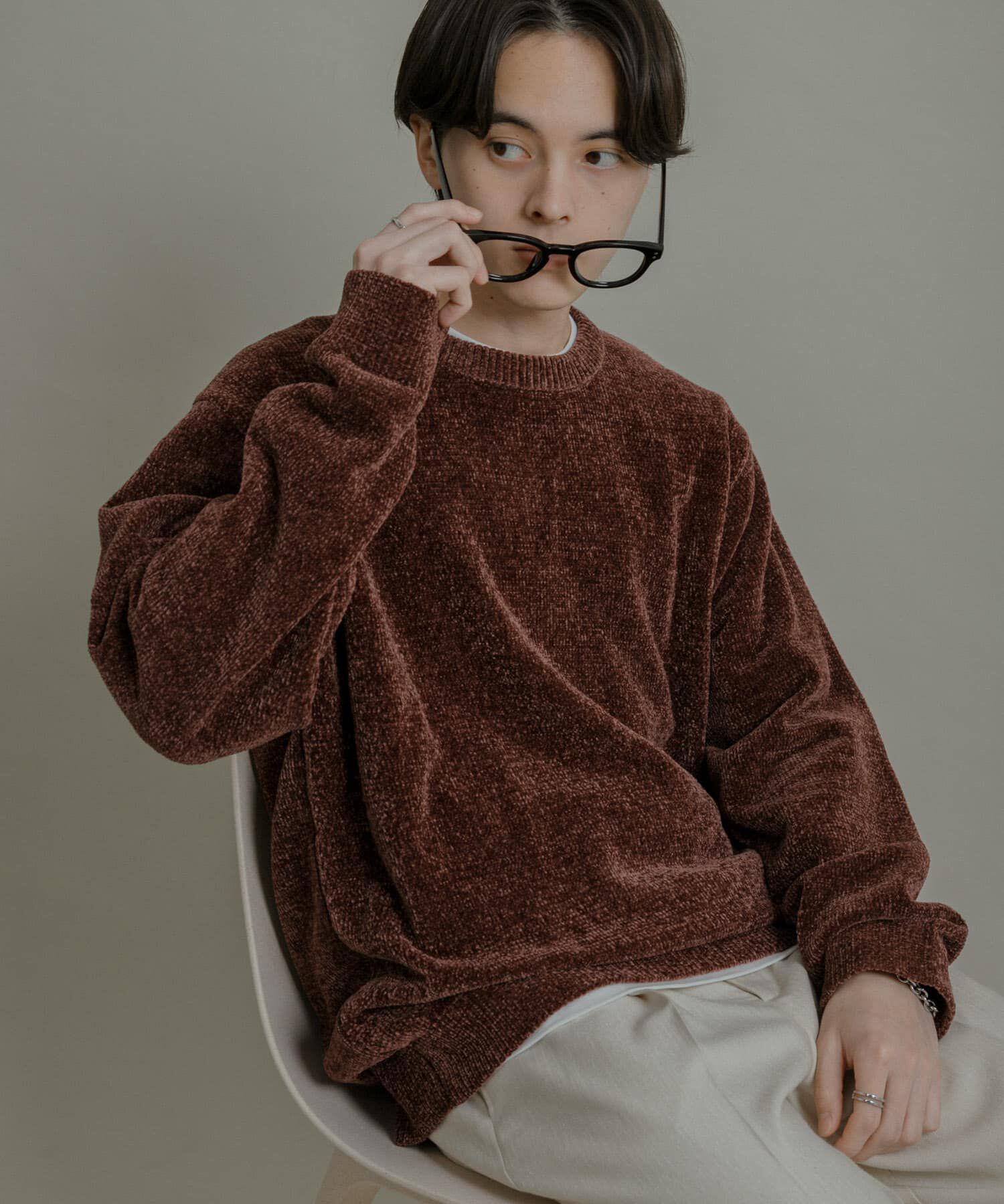 SENSE OF PLACE by URBAN RESEARCH「『洗濯可』モールニットプルオーバー」|ニット・セーター|