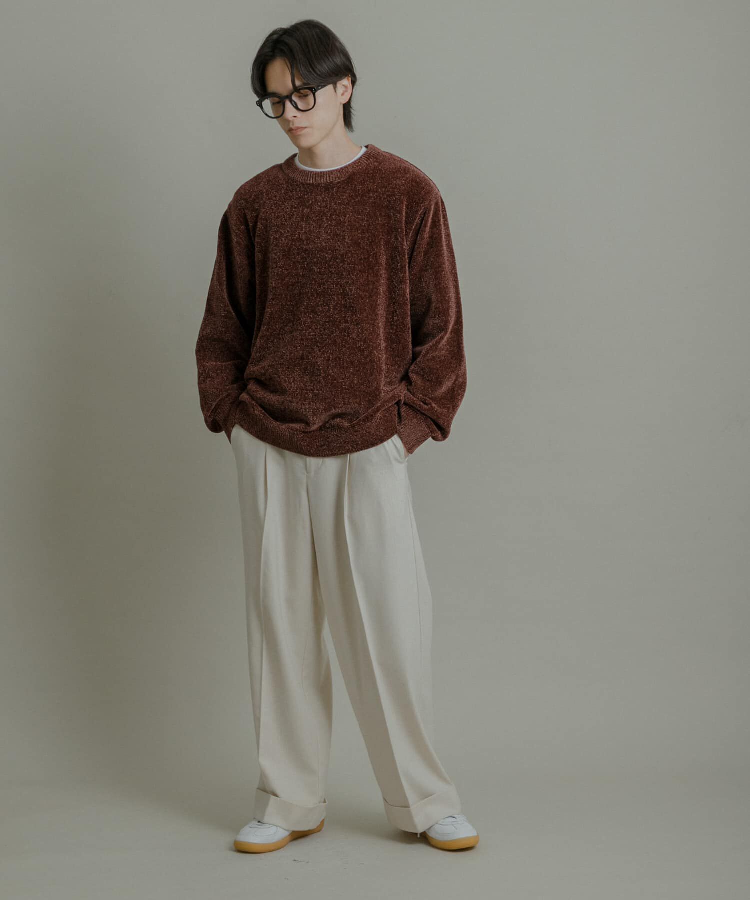 SENSE OF PLACE by URBAN RESEARCH「『洗濯可』モールニットプルオーバー」|ニット・セーター|