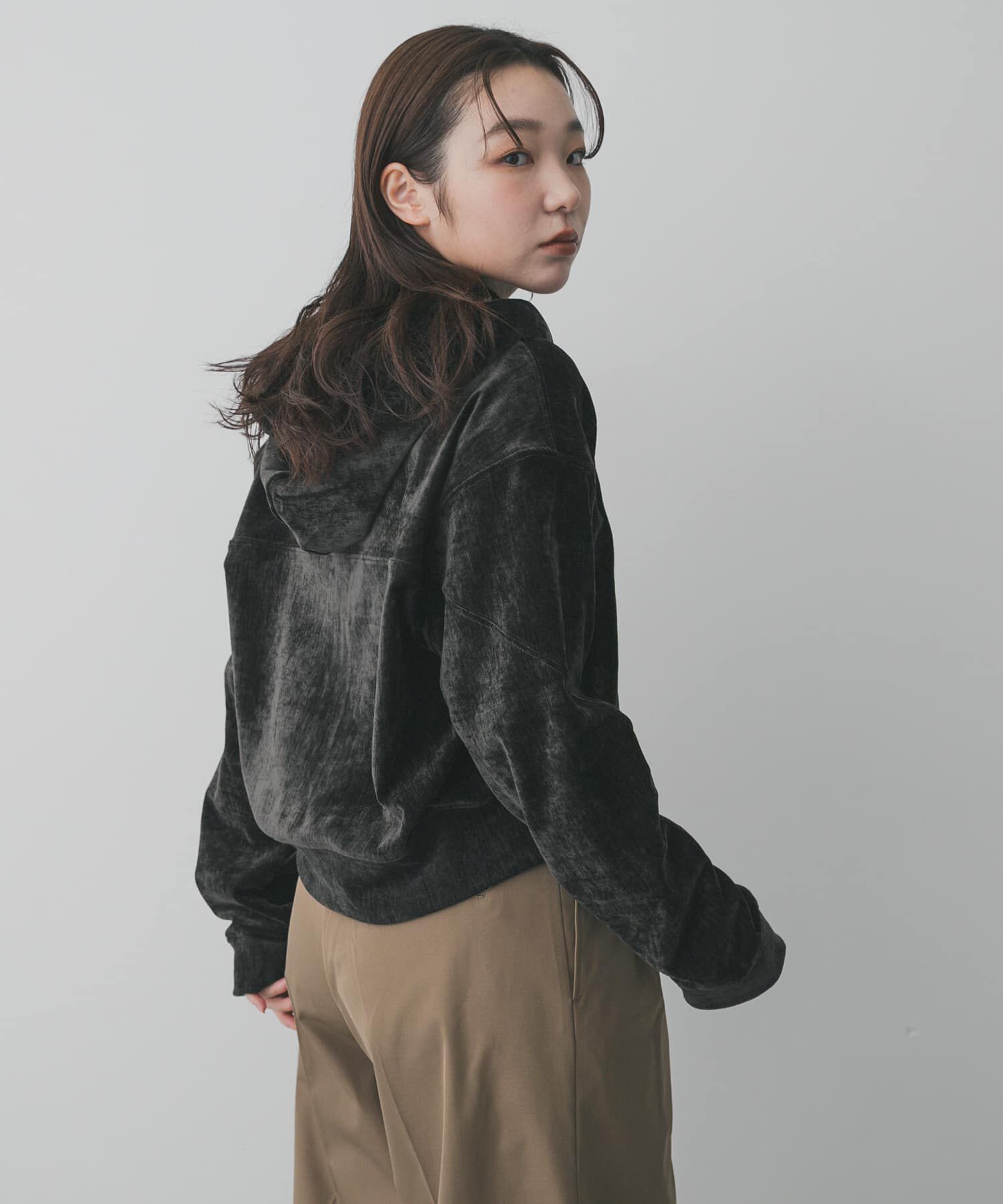 SENSE OF PLACE by URBAN RESEARCH「ベロアジップフーディ」|パーカー|