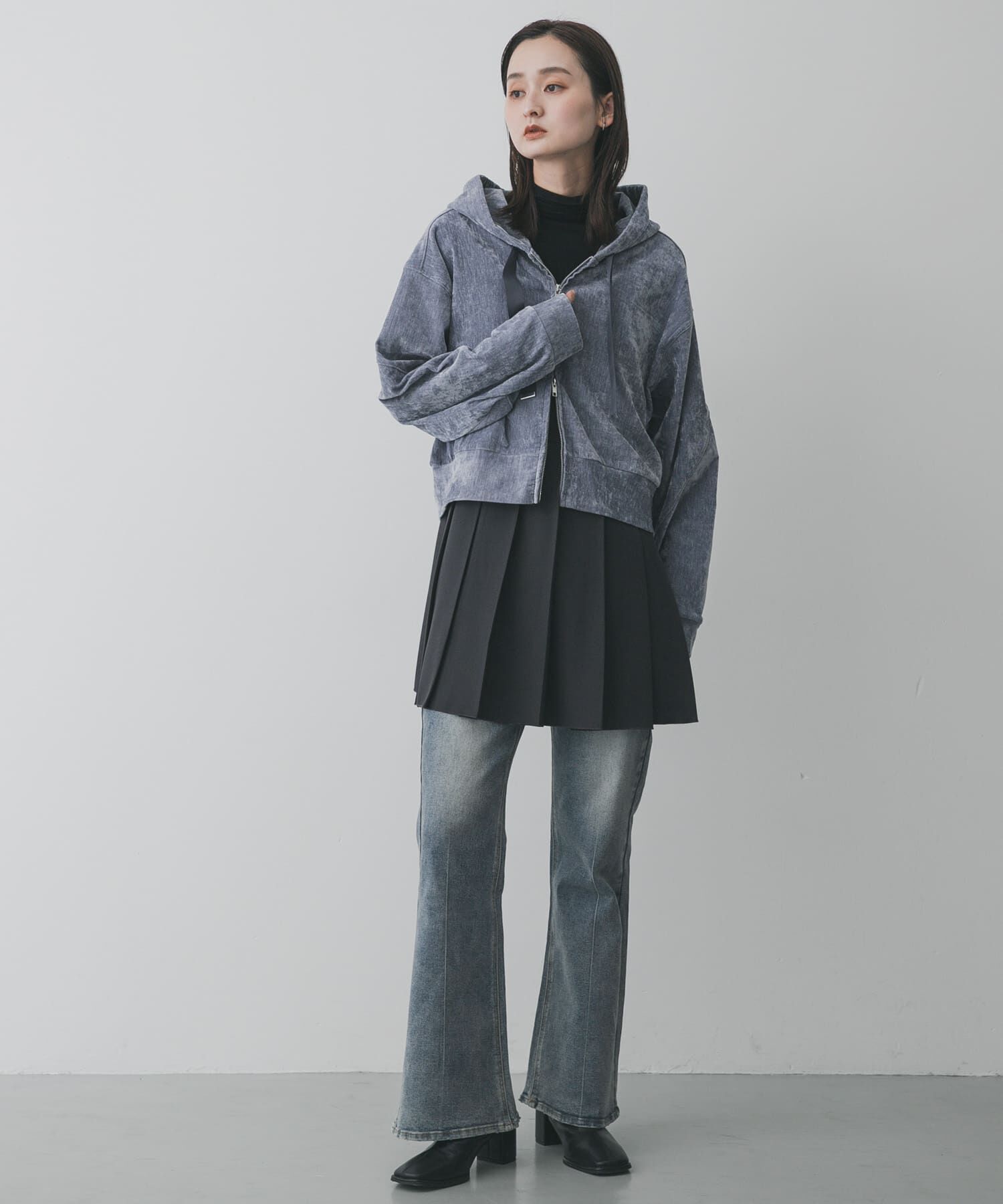 SENSE OF PLACE by URBAN RESEARCH「ベロアジップフーディ」|パーカー|