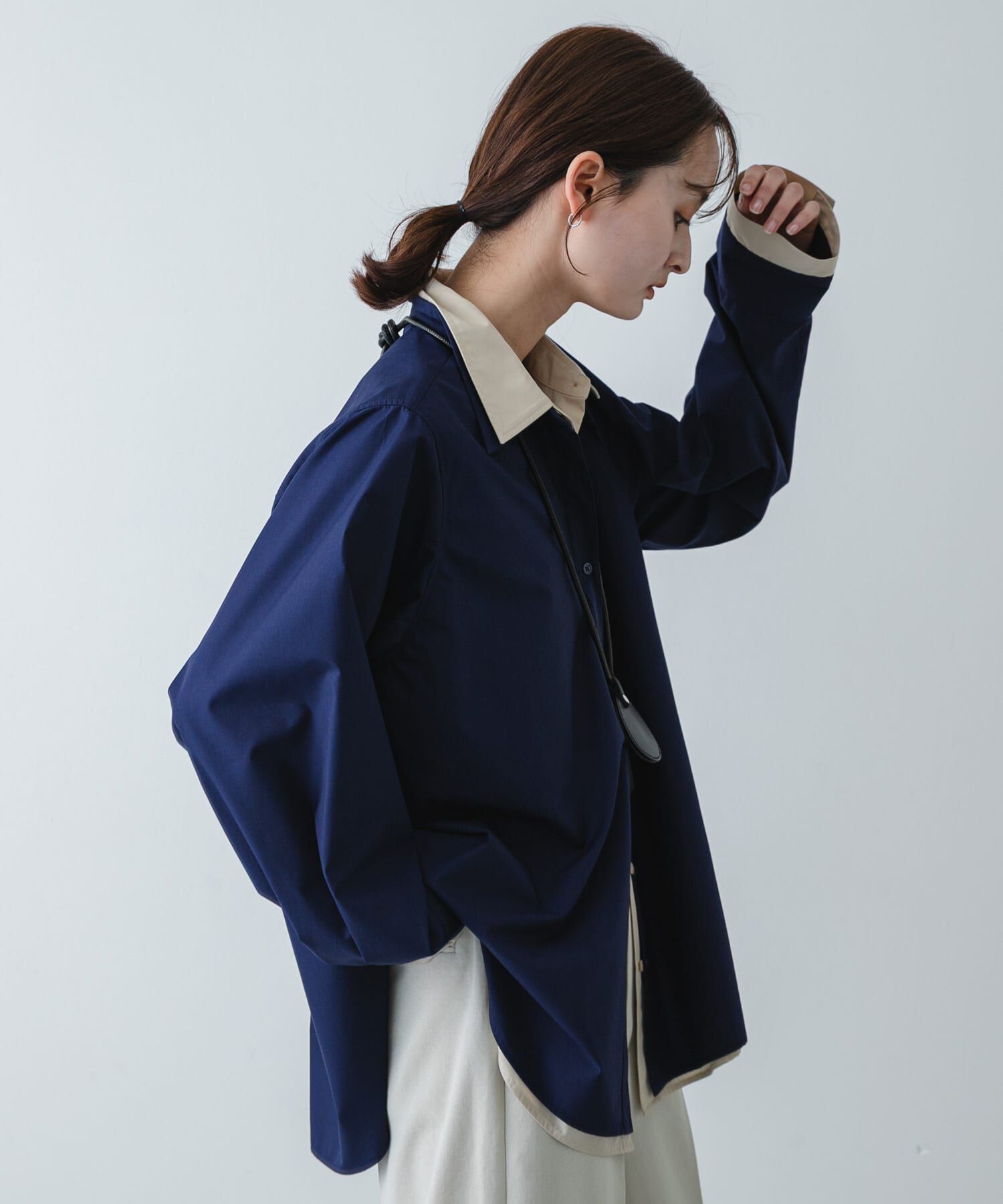 SENSE OF PLACE by URBAN RESEARCH「『WEB限定』フェイクレイヤードルーズシャツ」|シャツ・ブラウス|