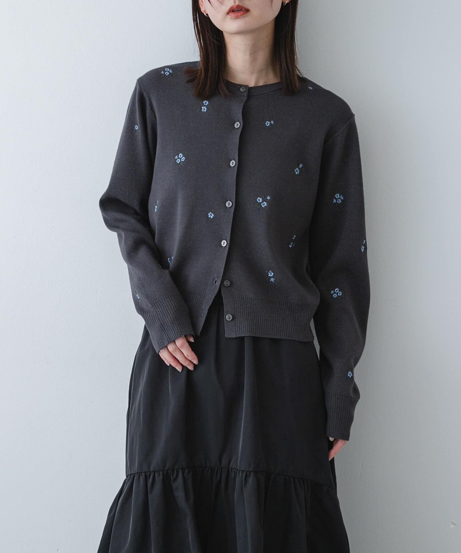 SENSE OF PLACE by URBAN RESEARCH「『洗濯可』コバナシシュウカーディガン」|カーディガン|チャコールグレー