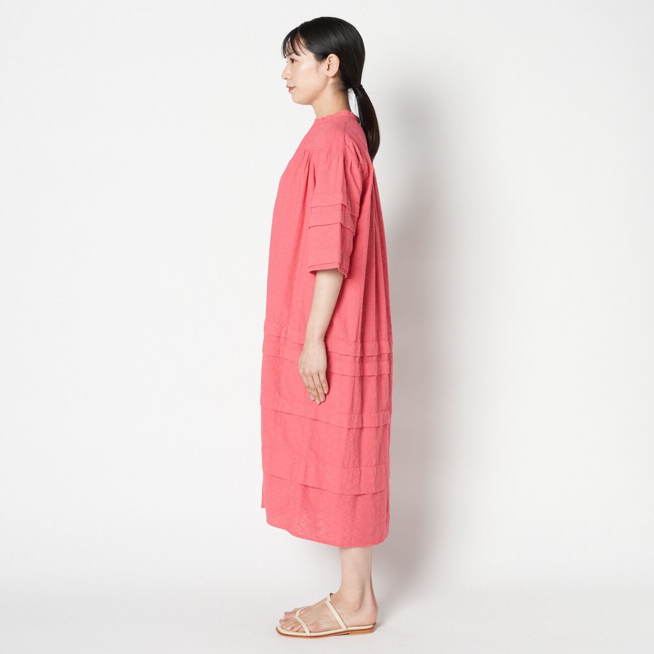 HELIOPOLE「HELIOPOLE ETHNICALCOTTON LACE CAFTAN OP」|ワンピース|