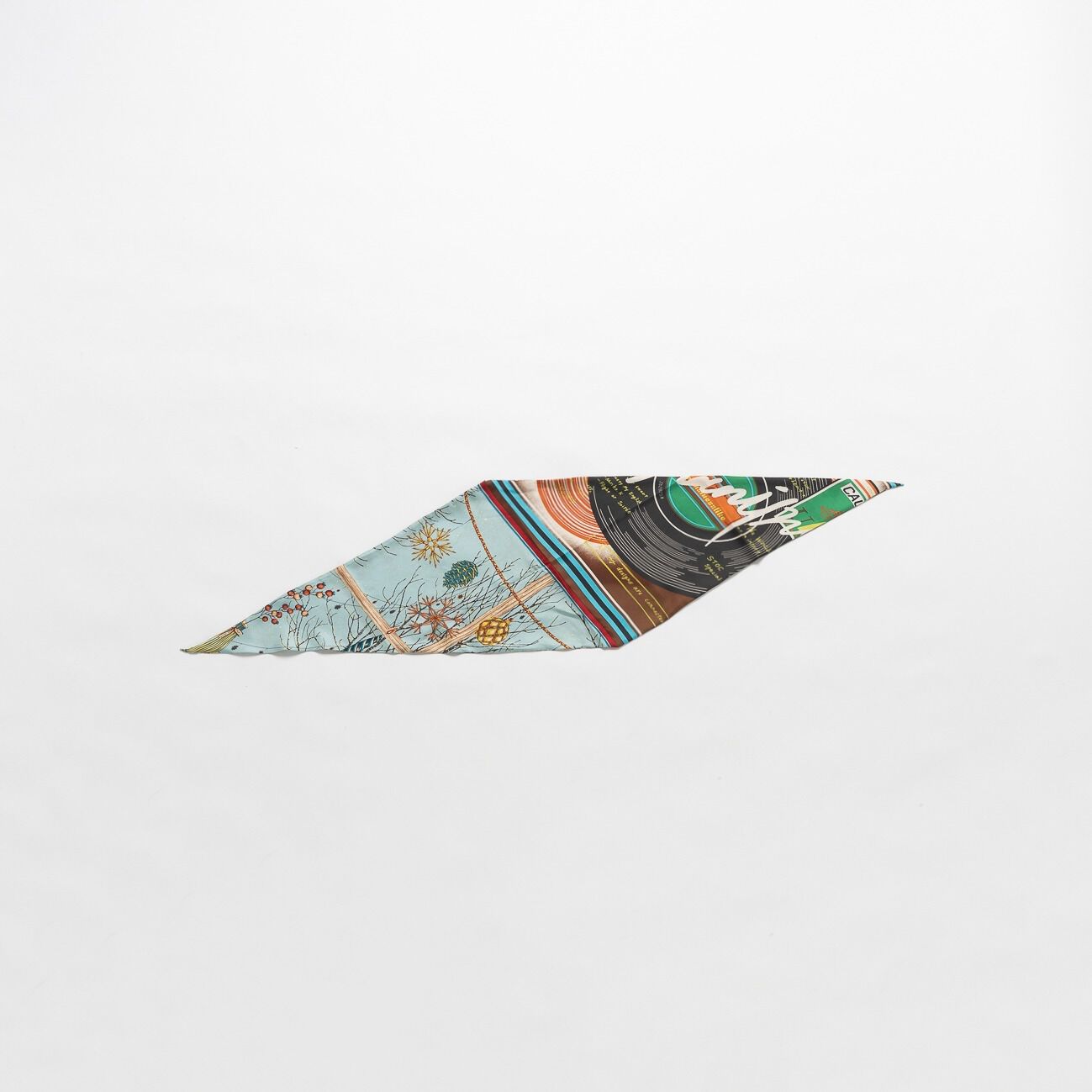  「manipuri DIAMOND SCARF」|マフラー|ブラウン