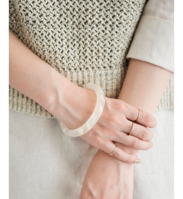 le.coeur blanc「アクリルバングル」|ブレスレット・バングル|