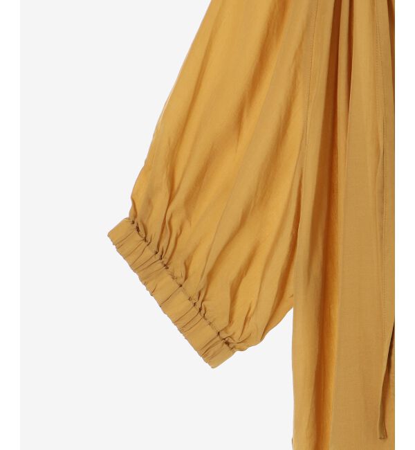 le.coeur blanc「シアーVネックギャザーブラウス」|シャツ・ブラウス|