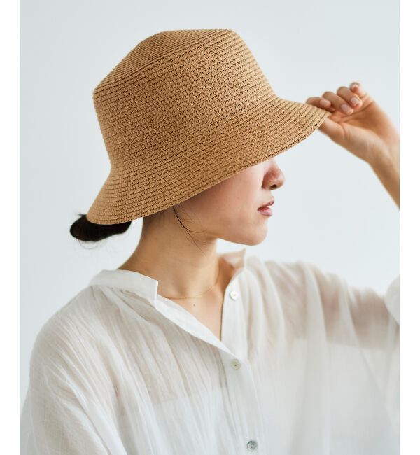 le.coeur blanc「《WEB限定アイテム》ペーパーバケットハット」|ハット|